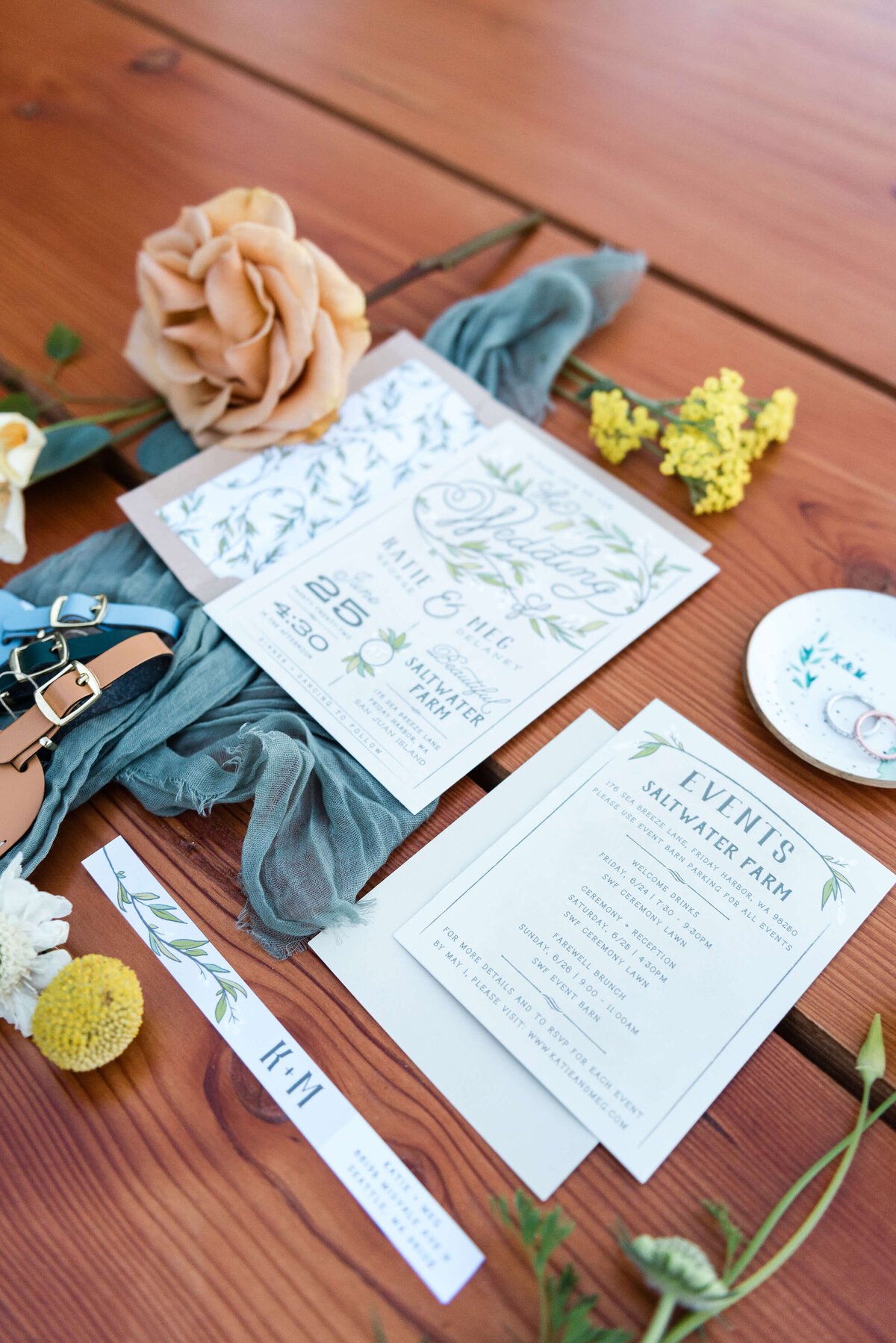 Saltwater Farm Wedding Stationary