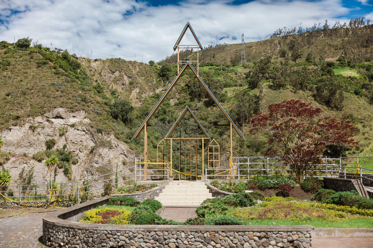 Camp Chacauco mountain side chapel in Ecuador