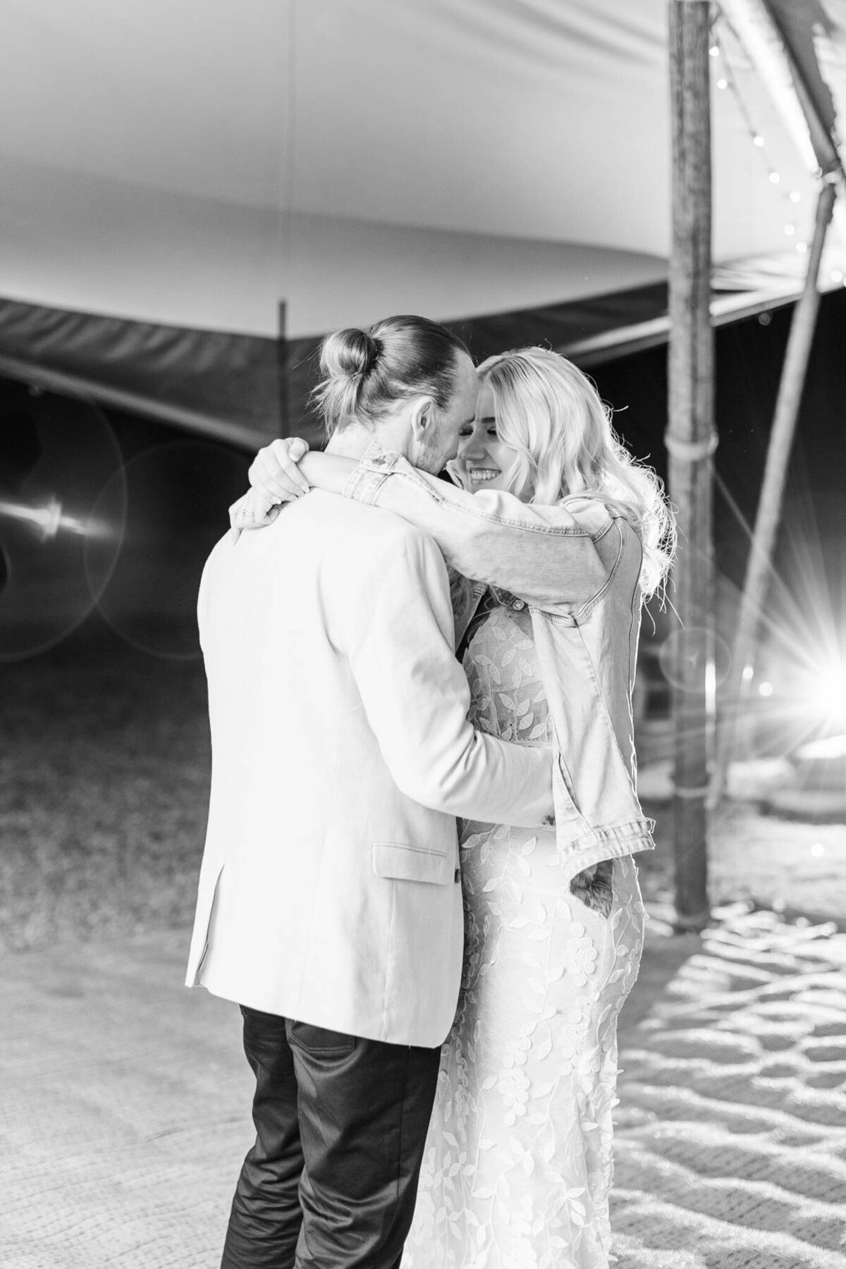 bride and groom dance their first dance at their destination wedding venue freedom shores