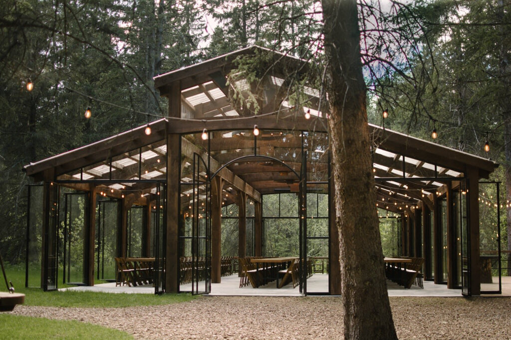 The Valley Weddings, a rustic and majestic wedding venue in Westerose, Alberta, featured on the Brontë Bride Vendor Guide.