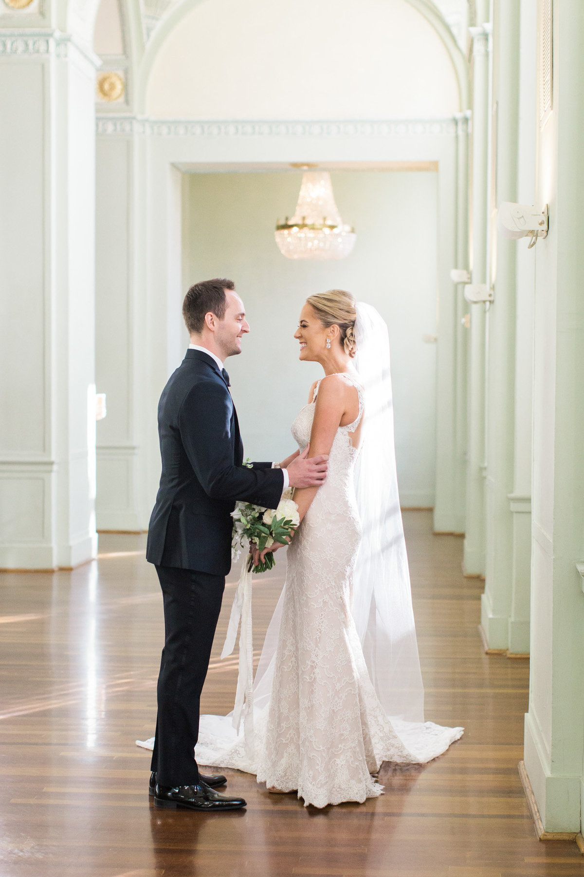 Rebecca Cerasani captures all of the emotion at a first look in the Georgian ballroom at the Biltmore Atlanta.
