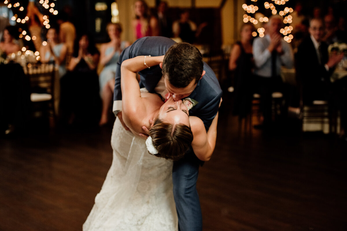 first dance wedding reception bride groom party 