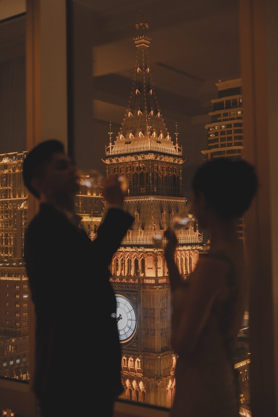 Destination pre-wedding photoshoot, The Parisian, Macau.