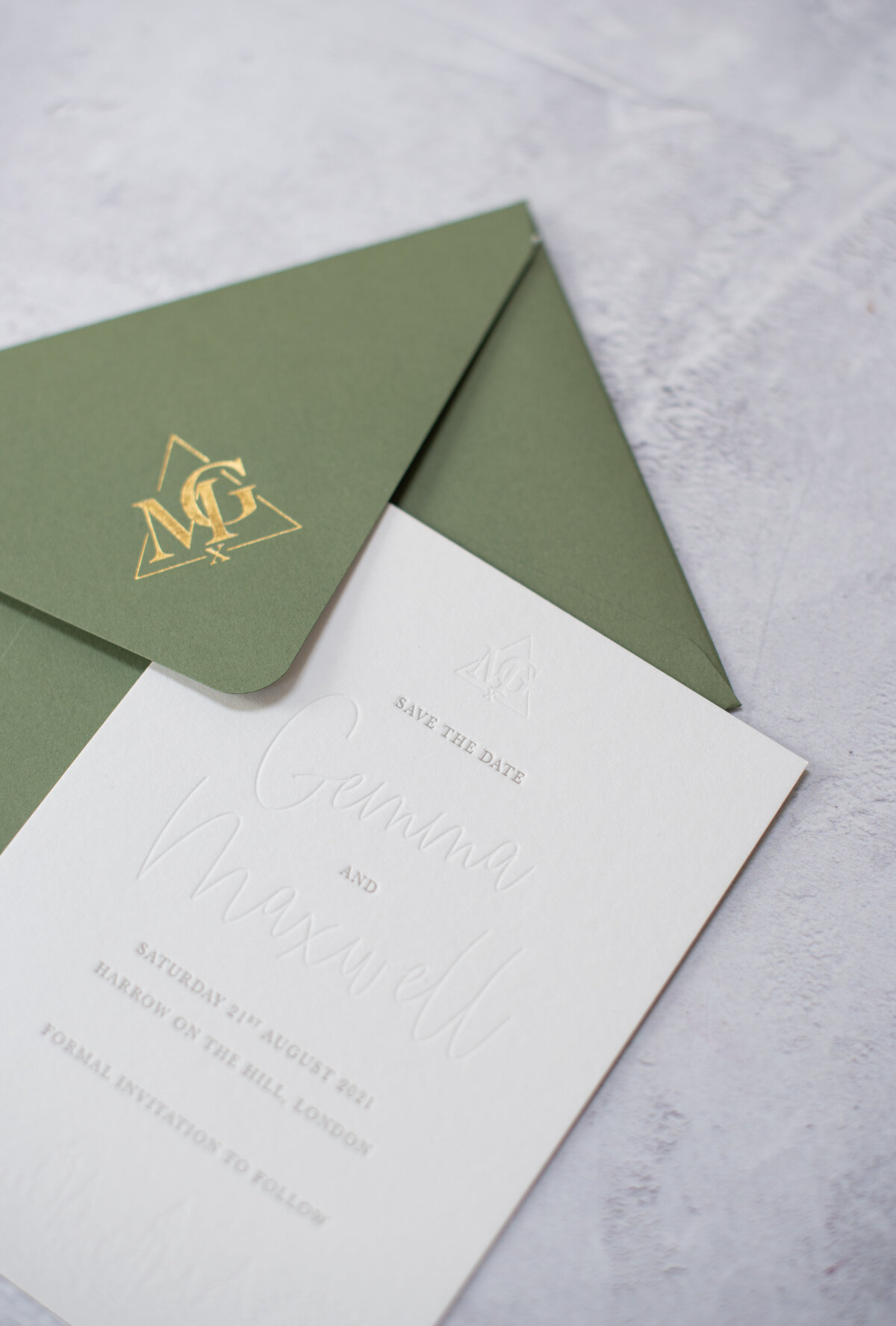 white-olive-design-studio-letterpress-blind-debossing-foil-green-white-bespoke-invitations-9