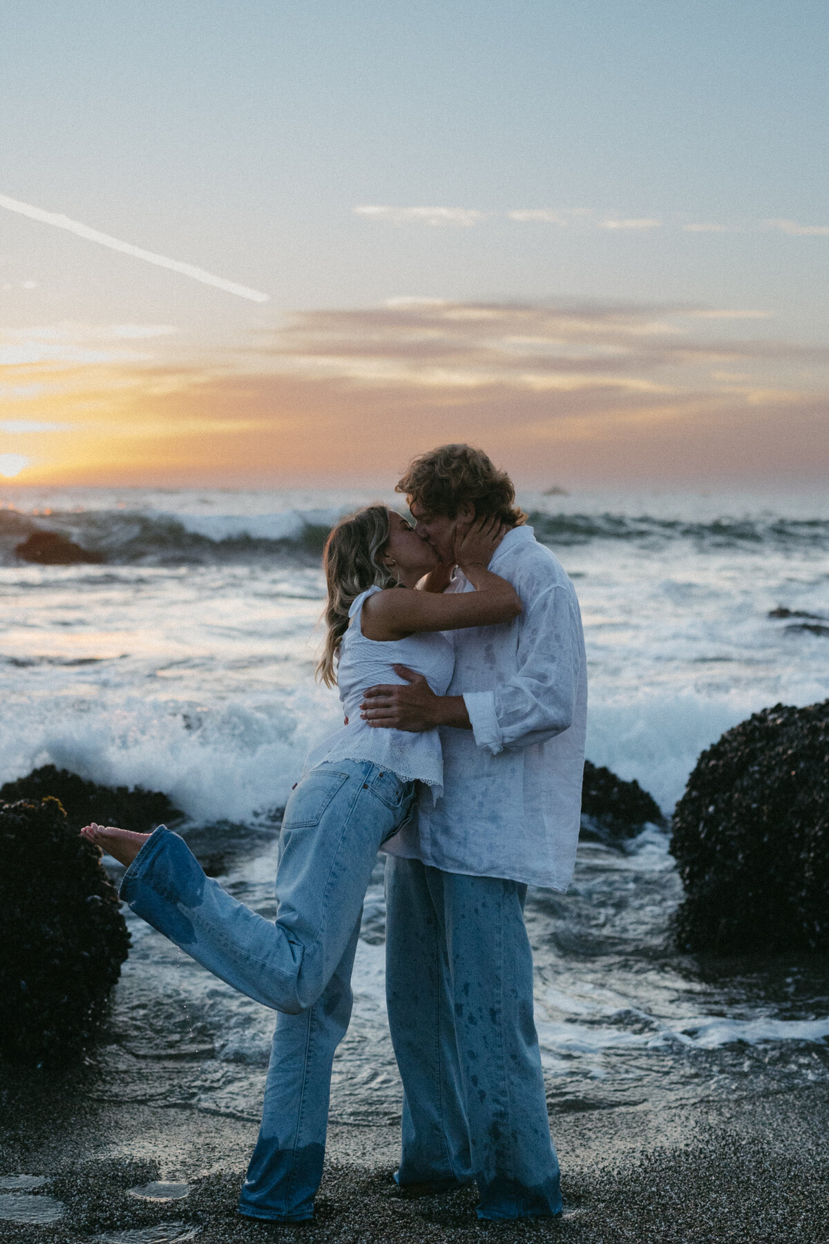 Whimsical Engagement Couples Photoshoot - Sonoma Coast, California