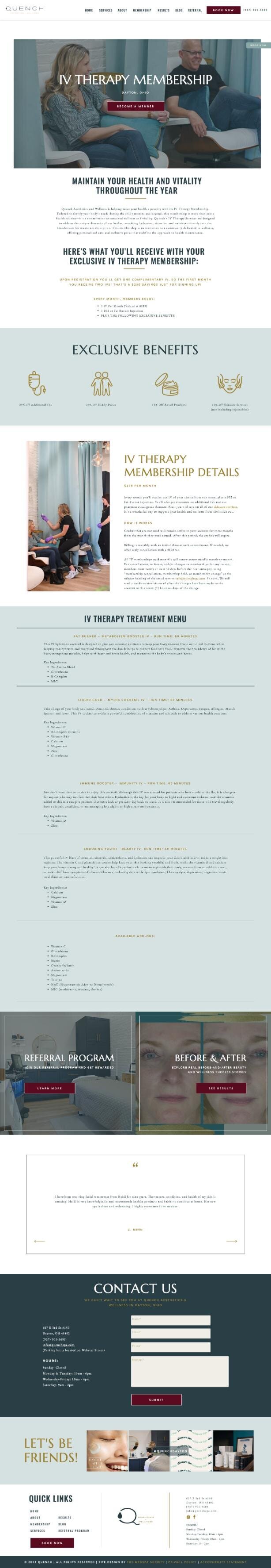 medspa website template site designs6