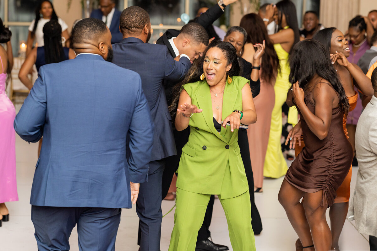 People dancing Reception Hall at the Atlanta Historical Society