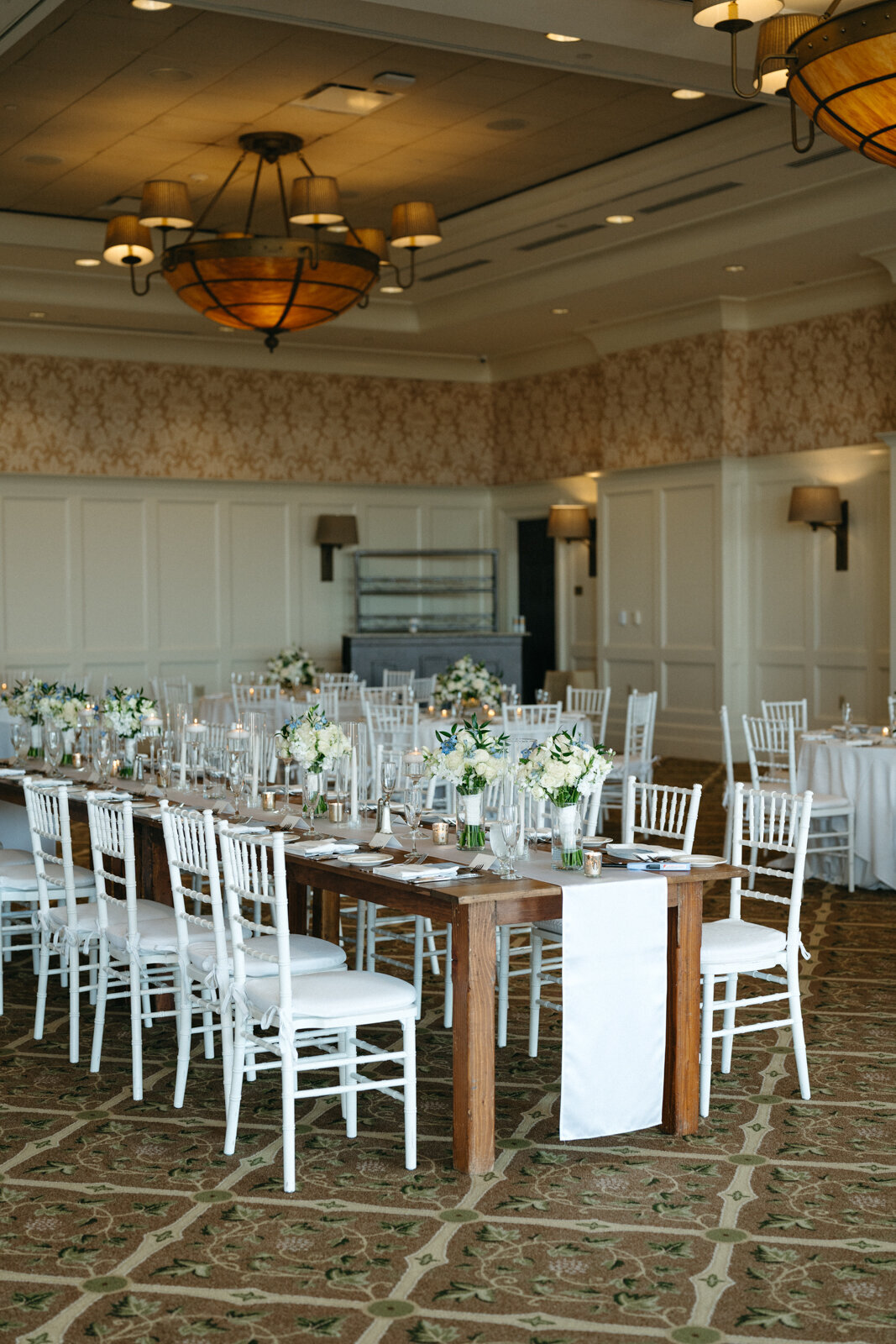 wedding reception decor photos at Ocean Edge Resort in Cape Cod