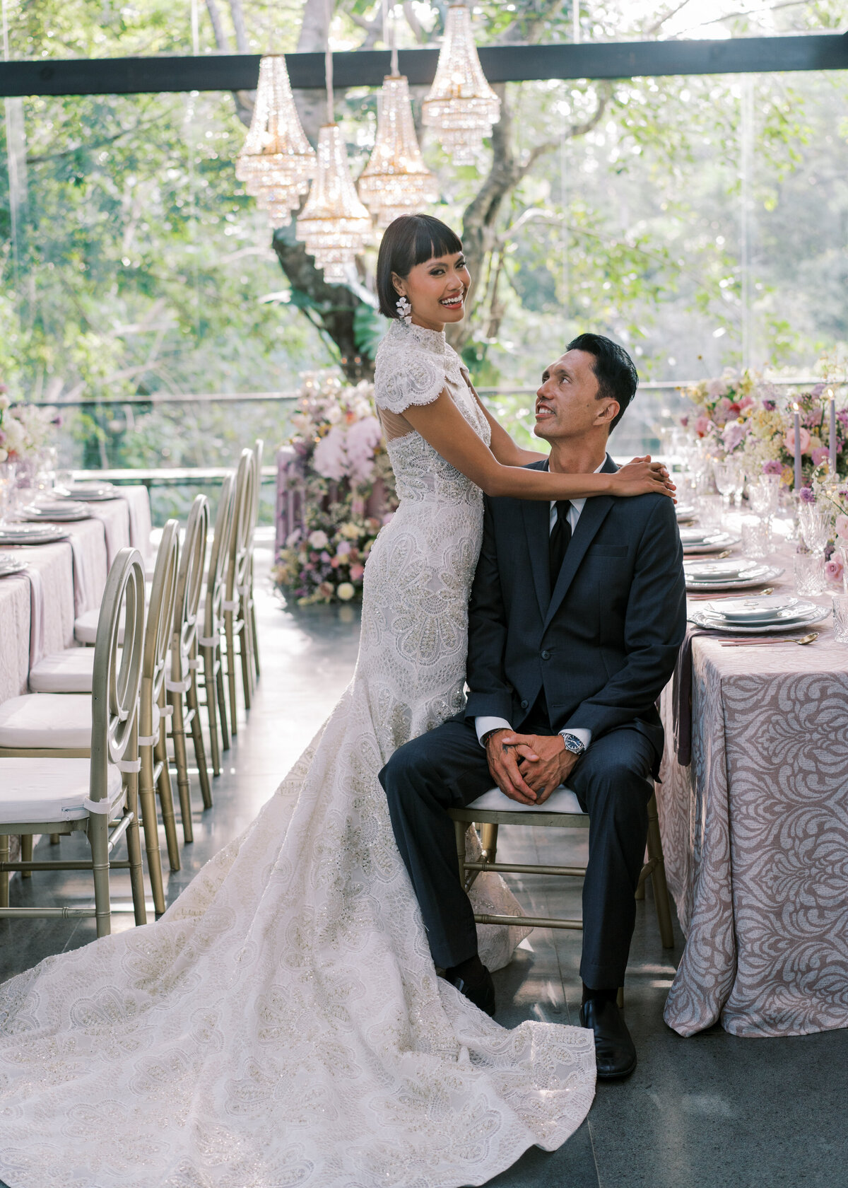 Bali Glass House Tirtha - Vicki Grafton Photography - Tropical Bali Micro Wedding Elopement Insporation-610