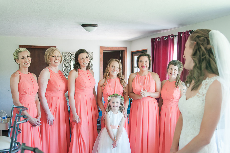 Destination wedding ceremony photographed at Overlook Barn by Boone Wedding Photographer Wayfaring Wanderer. Overlook Barn is a beautiful venue in Beech Mountain, NC.