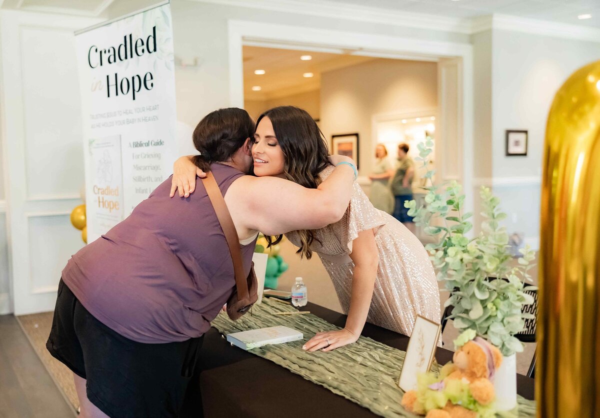Ashley Opliger Cradled in Hope Book Launch Party, biblical book for grieving moms, miscarriage, stillbirth, infant loss, christian author (123)