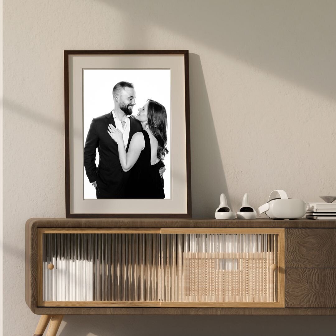 Brown Mid Century Art 3D Illustration  Wall Frame Mockup Instagram Post (1)