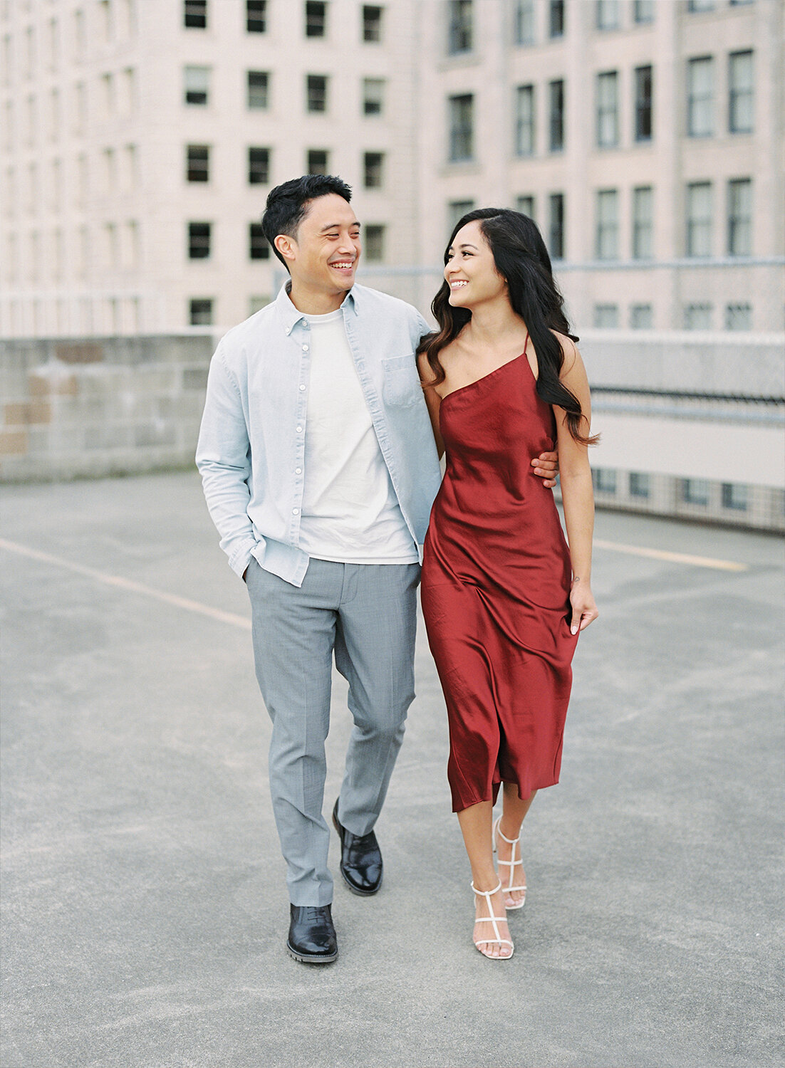 Seattle City Engagement Session on Film - Tetiana Photography - D&AJ - 4