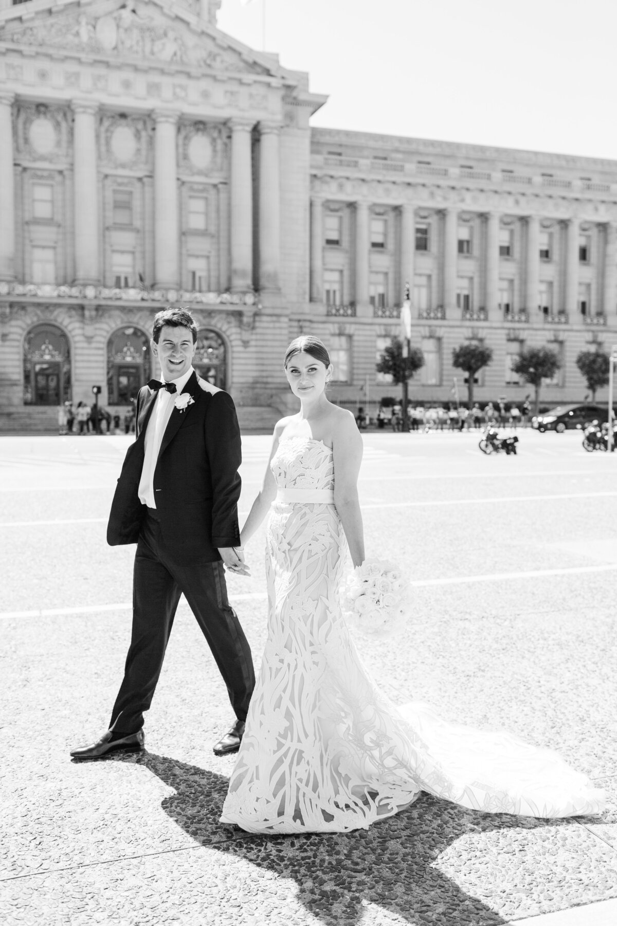 SF City Hall Wedding Oscar de la Renta Dress-4