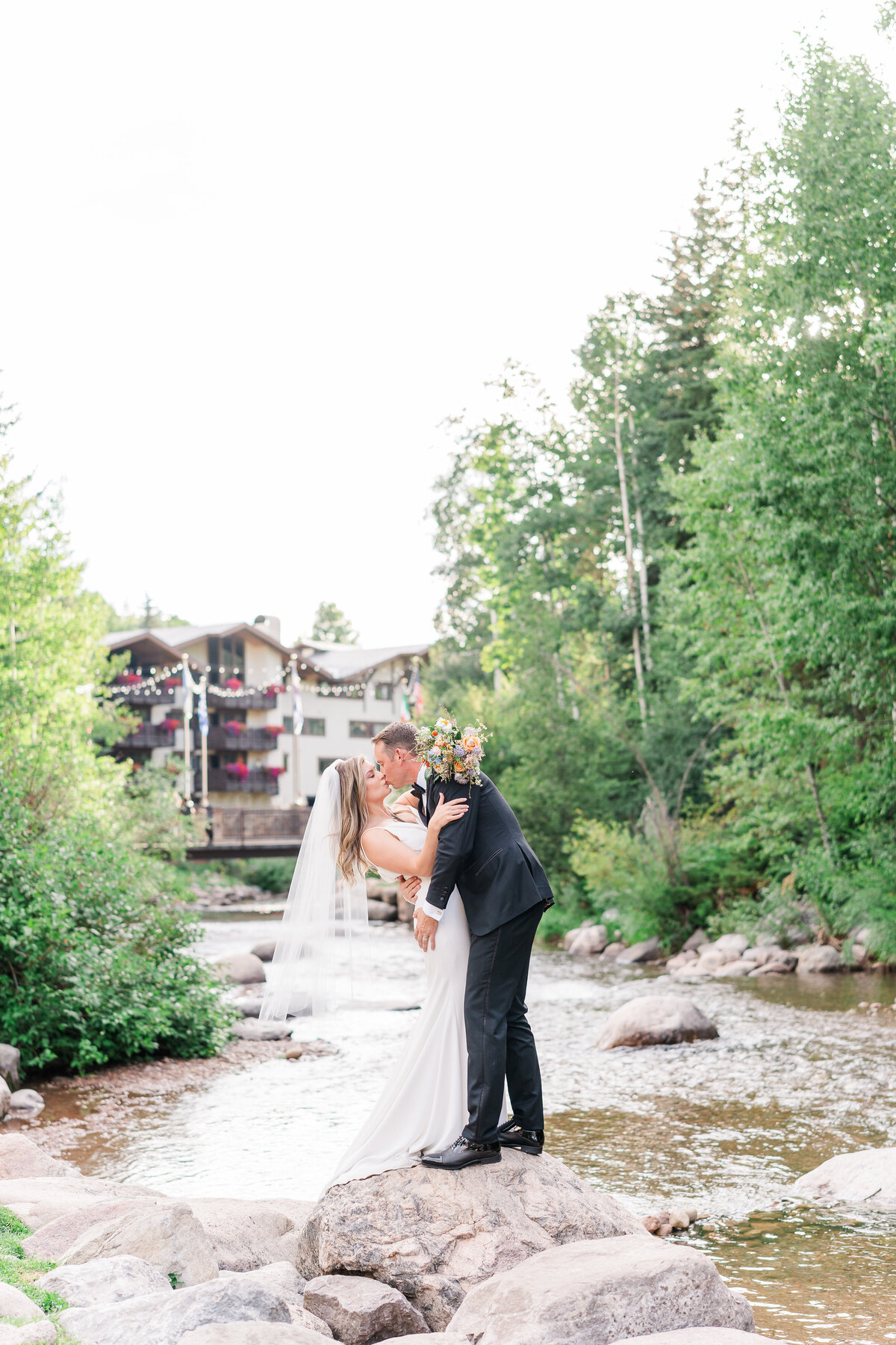 Vail Wedding Deck Mountain Village Romantic Summer Elopement Wedding Ski Lift Elena Spraguer Photography 0027