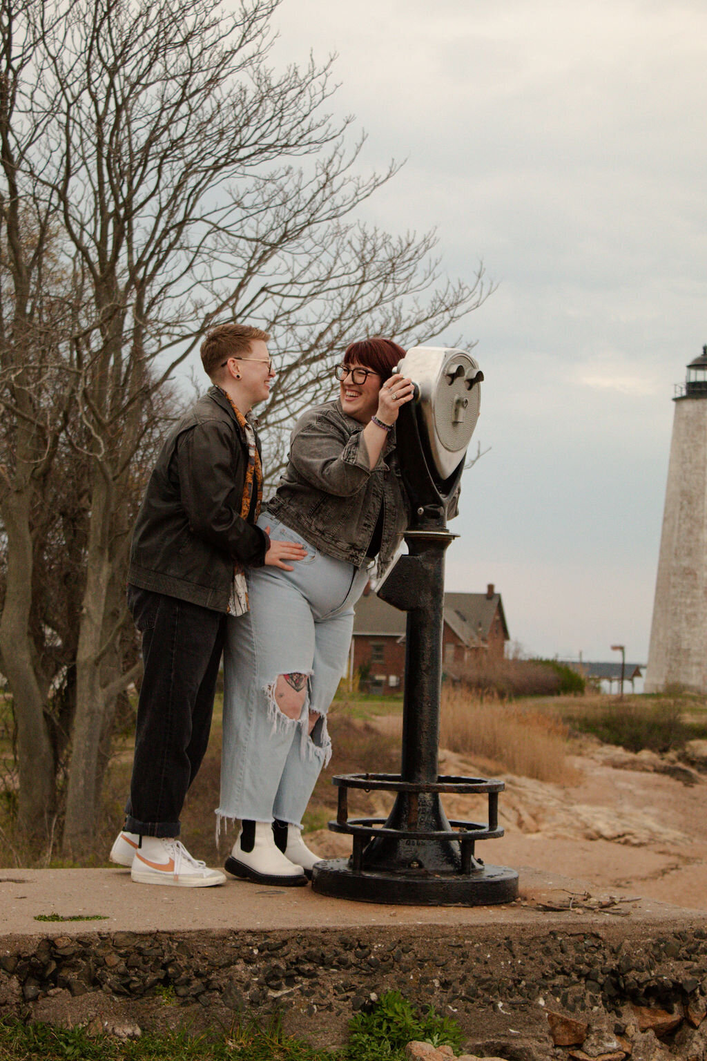 Light House Point Park, Connecticut Engagement Photos