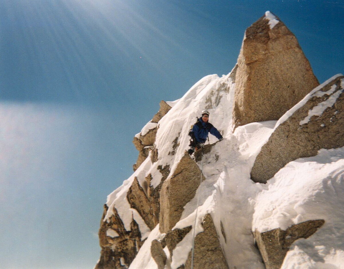 Climbing in the Alps