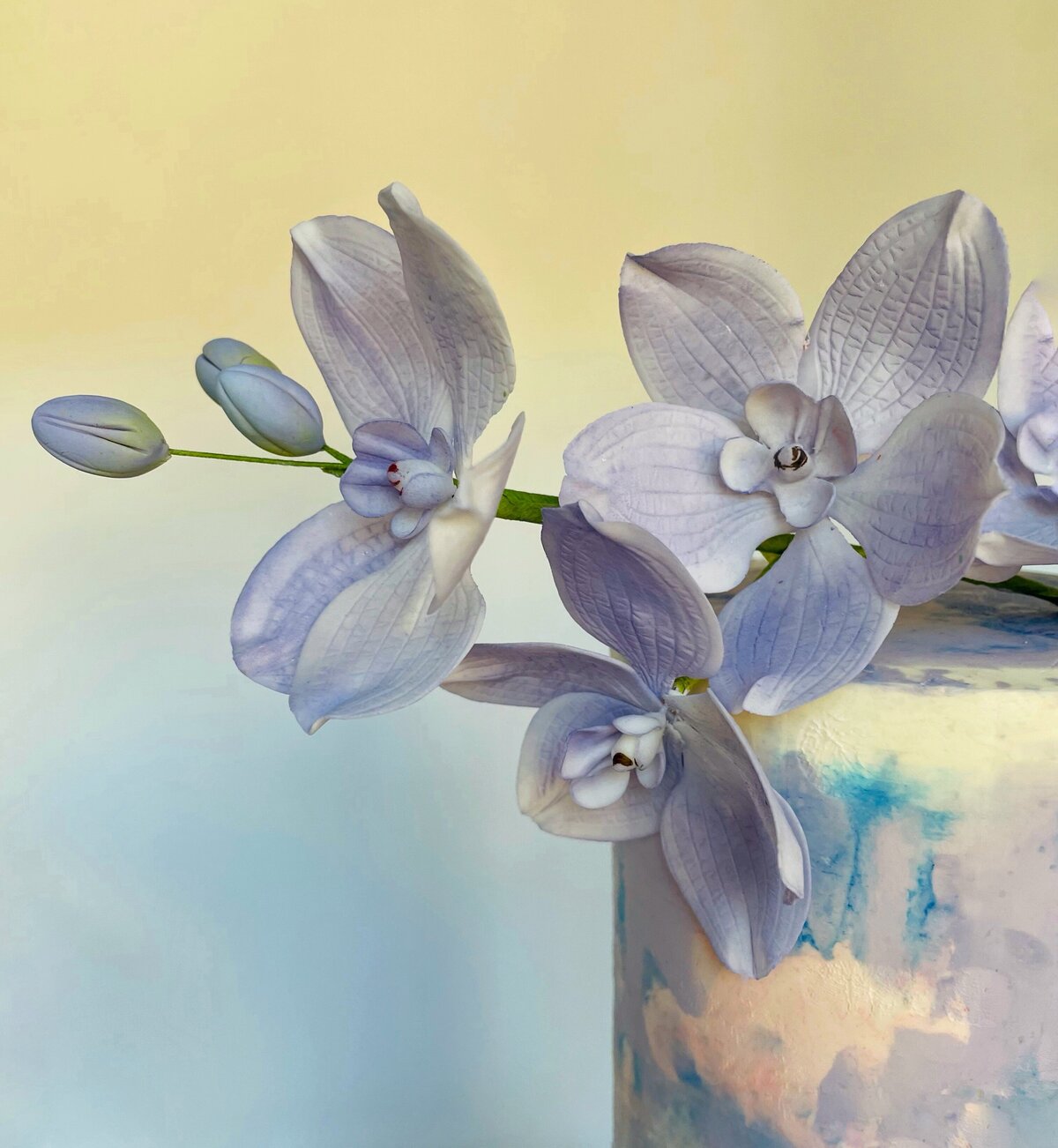 Light purple Vanda Orchid sugar flowers with buds