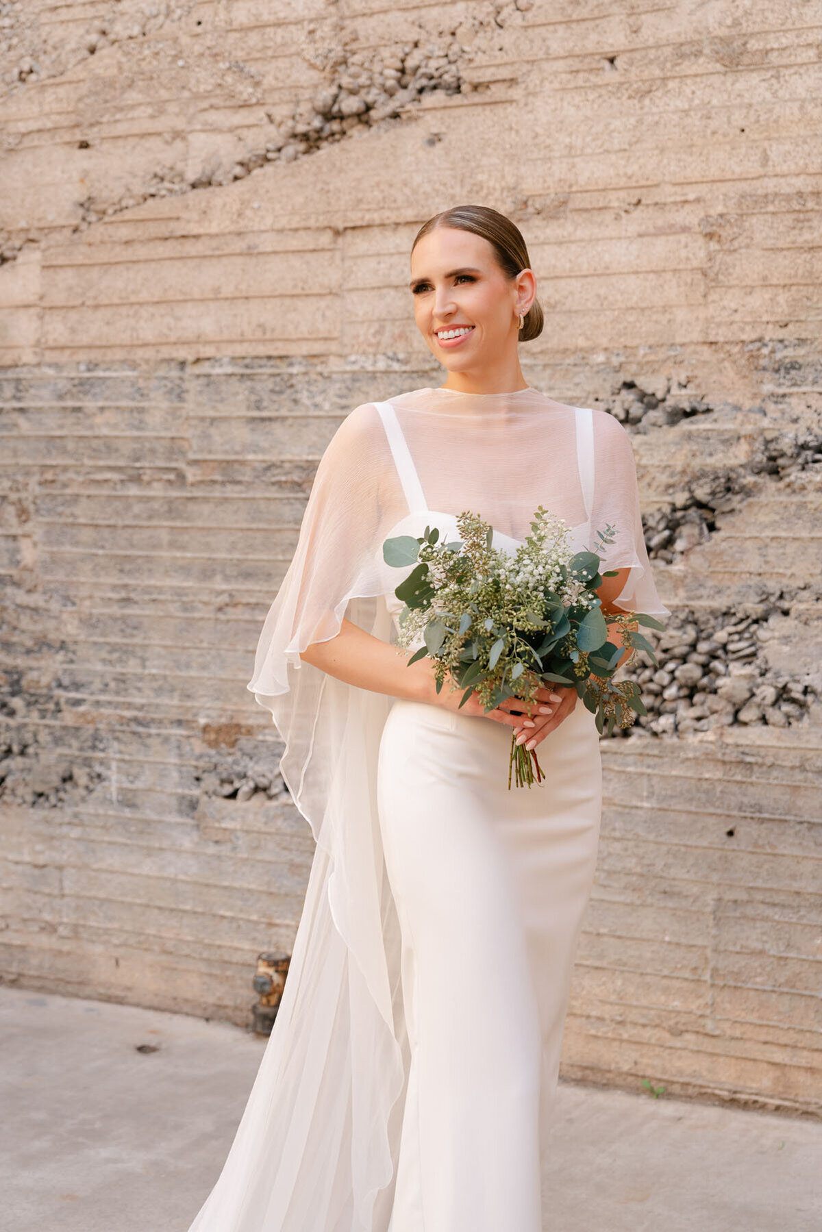 Candid moment from a downtown Phoenix wedding documented by an Arizona wedding photographer.