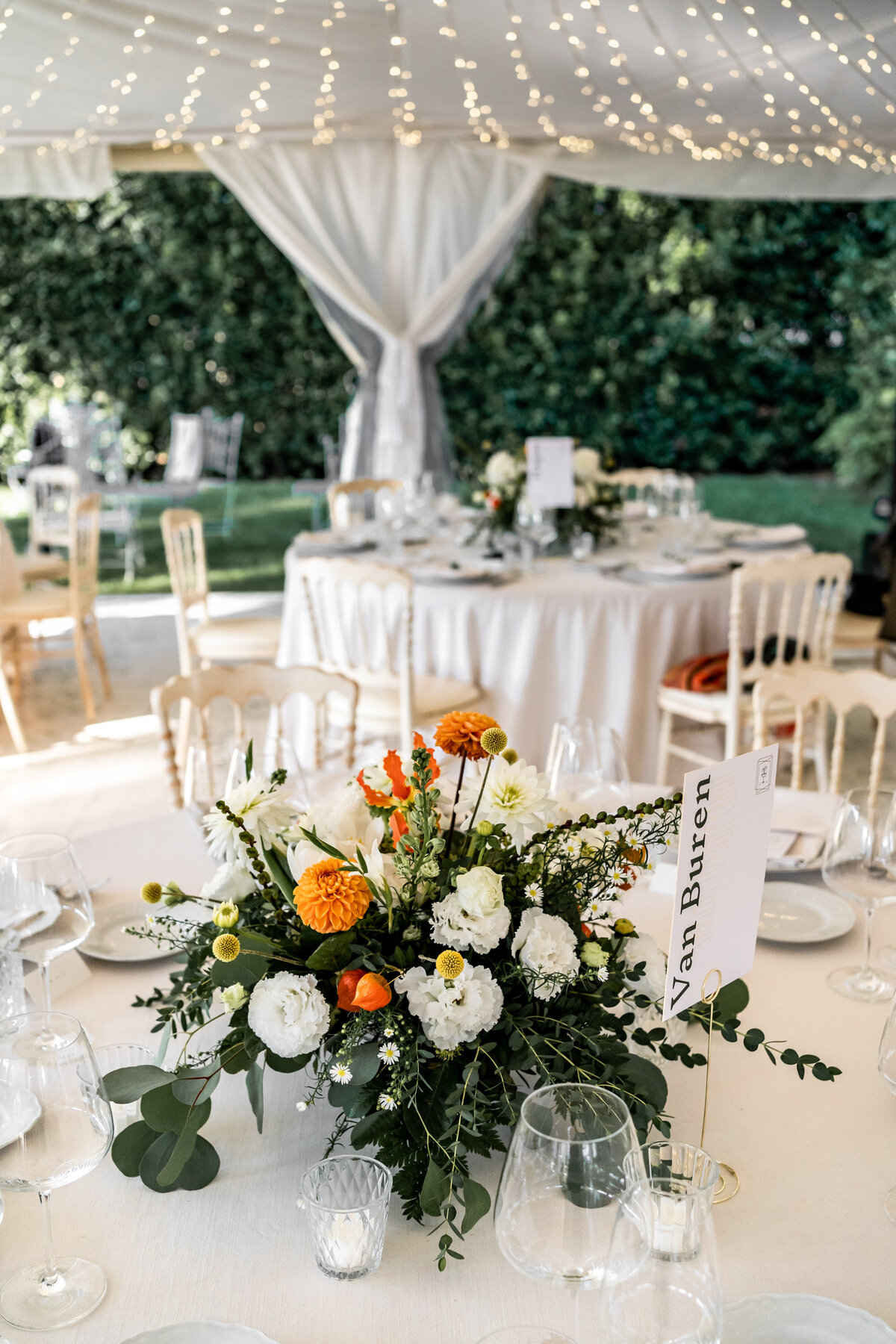 Villa Geno marquee wedding