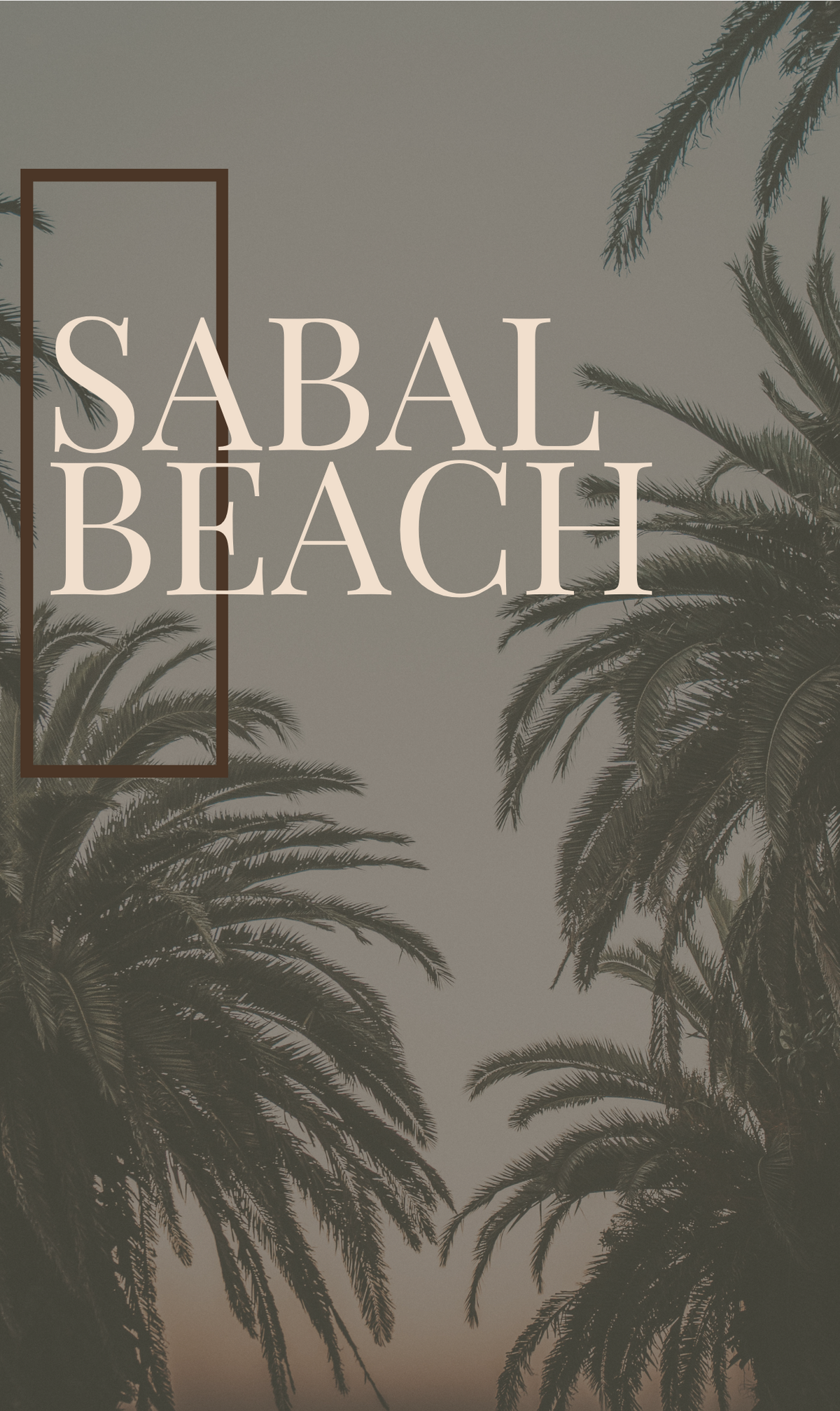 graphic that says sabal beach