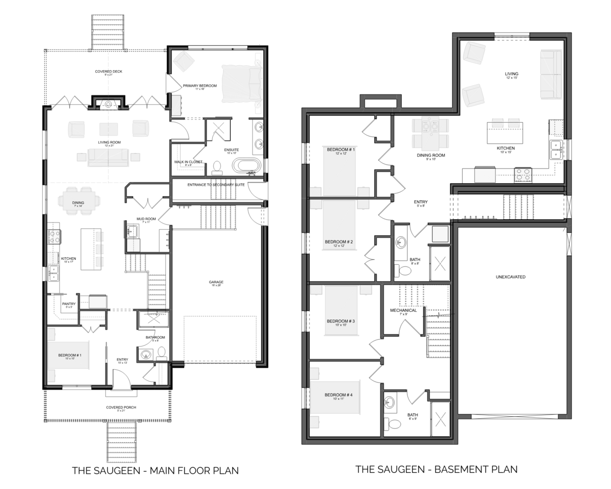 The Saugeen - Main Floor and Basement