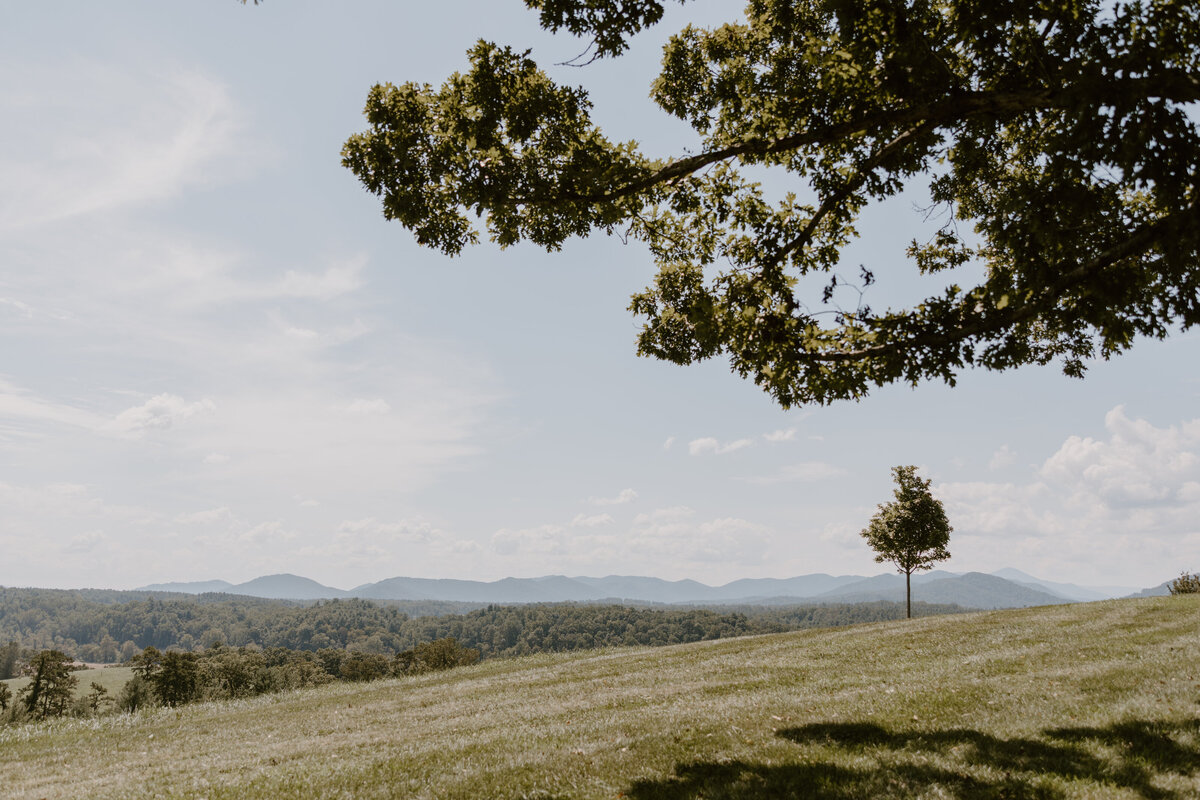 wedding venue overlooking the blue ridge mountains