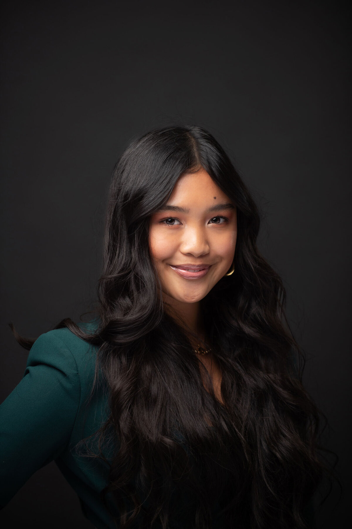 Nice soft light in a professional headshot station at a convention in San Diego CA