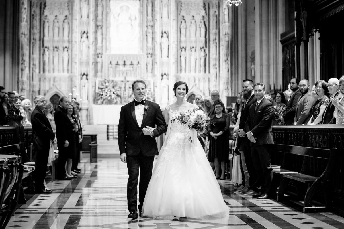 Wedding ceremony at the National Cathedral in Washington, DC