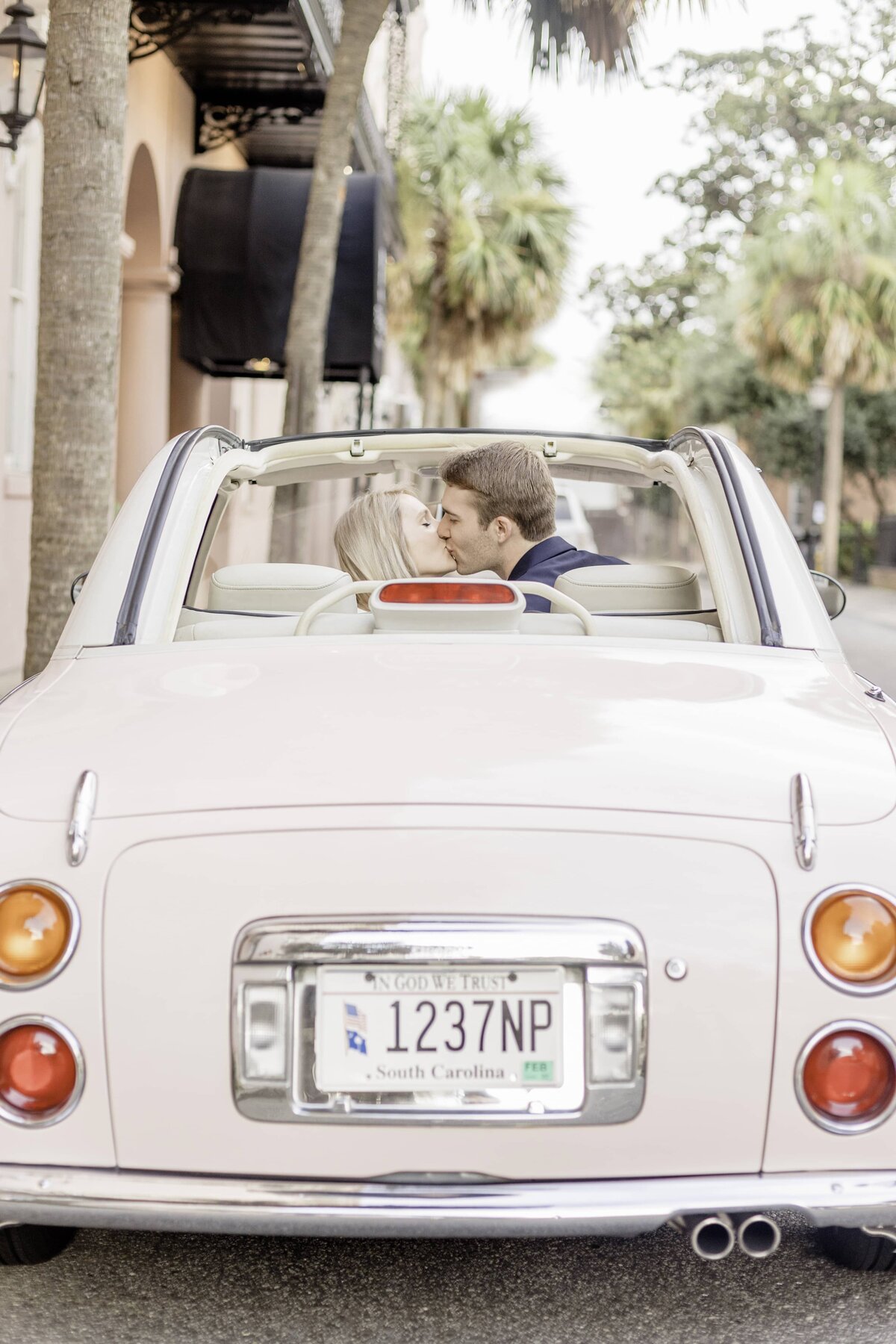 Charleston, South Carolina Engagement Session with Pink Figgy at the Mills House 1