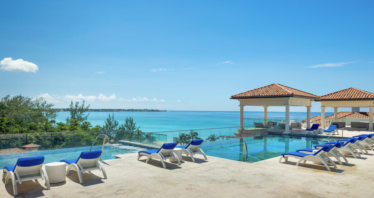royal barbados swim pool with ocean view