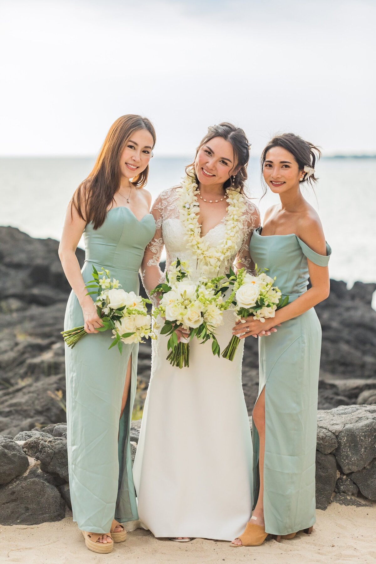 Timeless island portrait by Hawaii wedding photographers