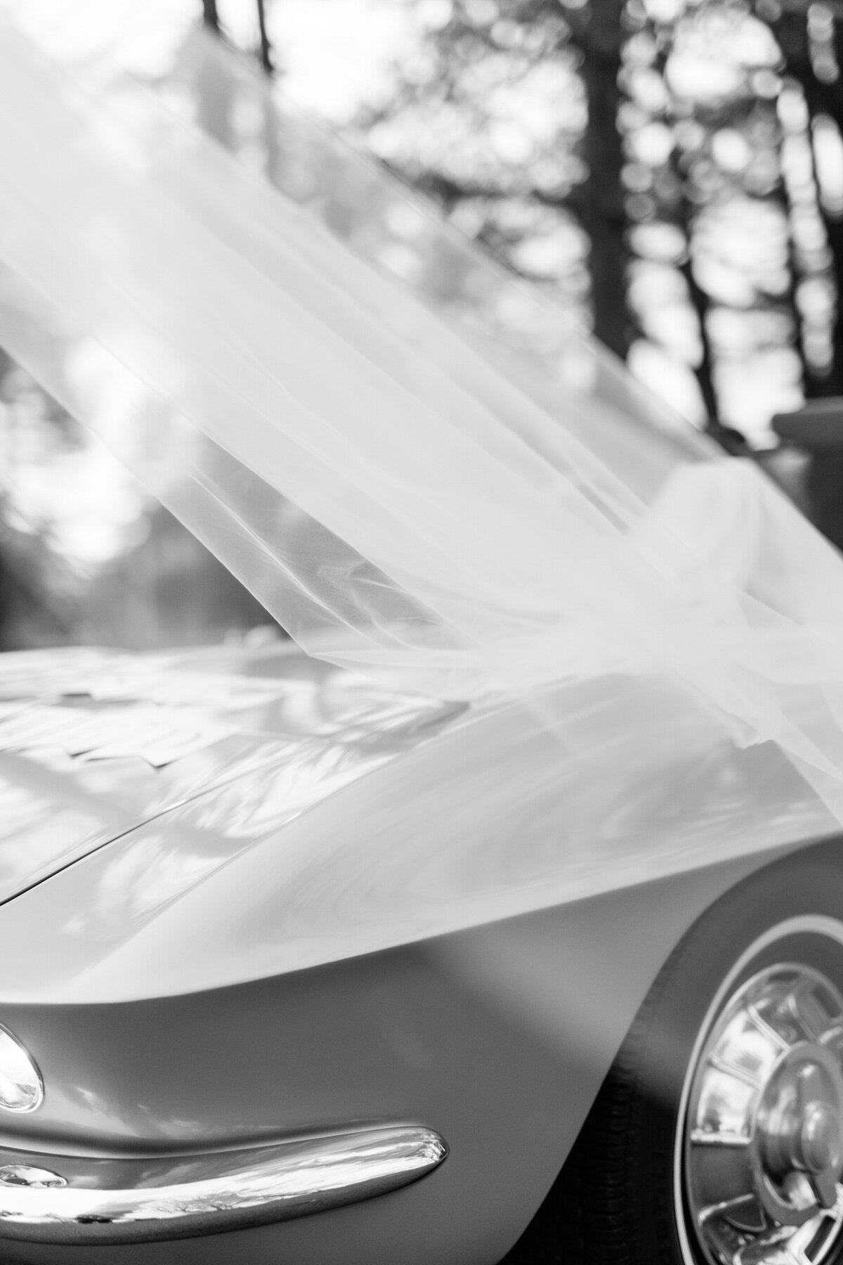 Convertible of a Washington DC wedding 
