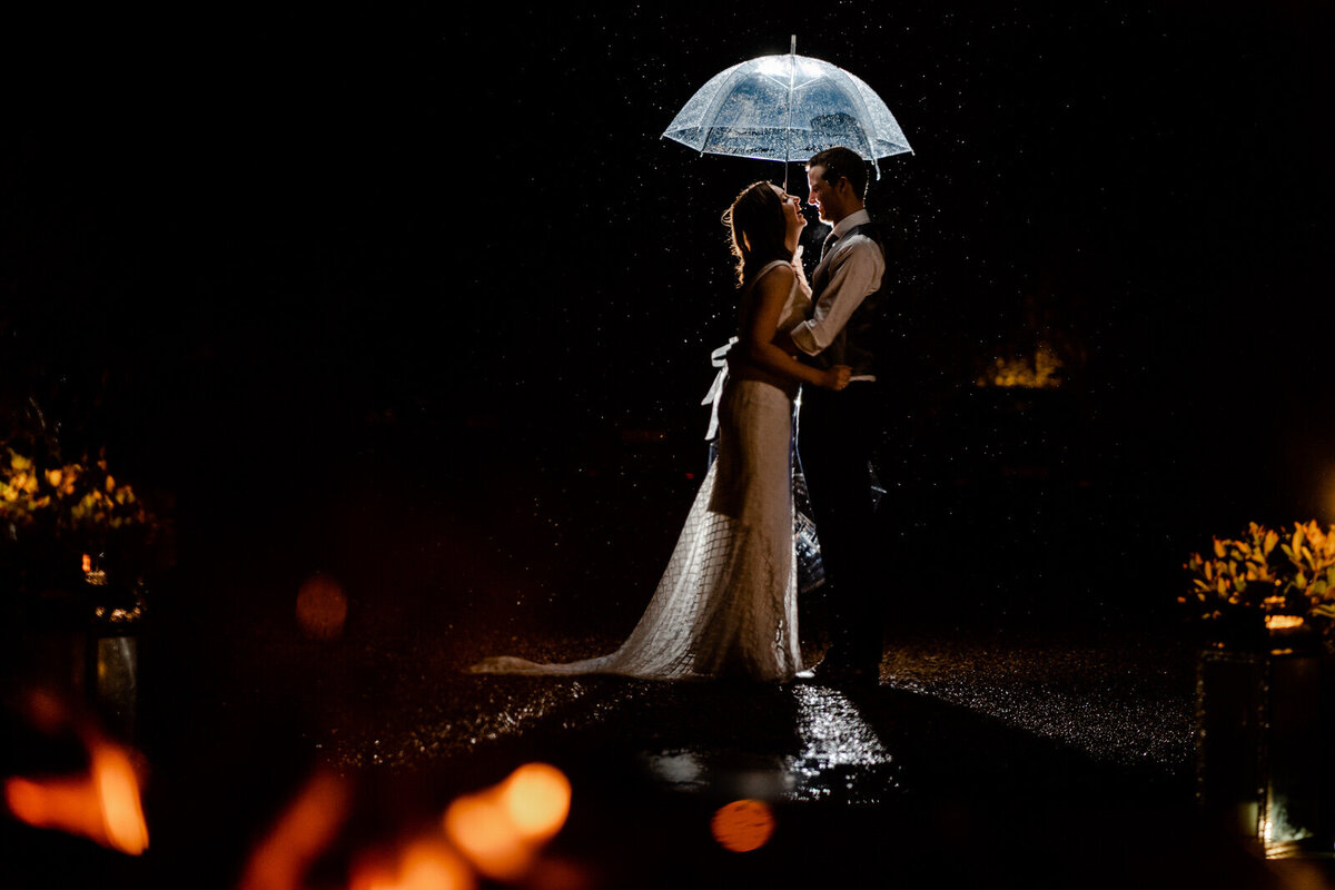 Wedding Photography in  the rain