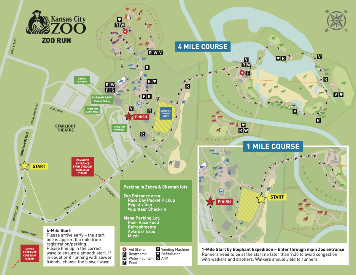 2022 Zoo Run Map 