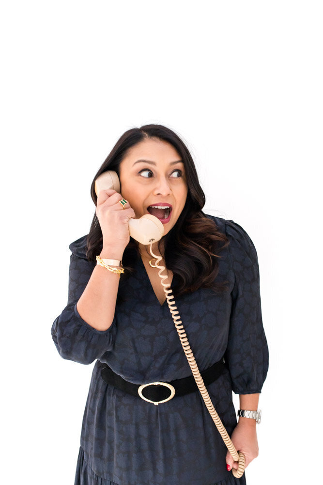 Female entrepreneur on the phone