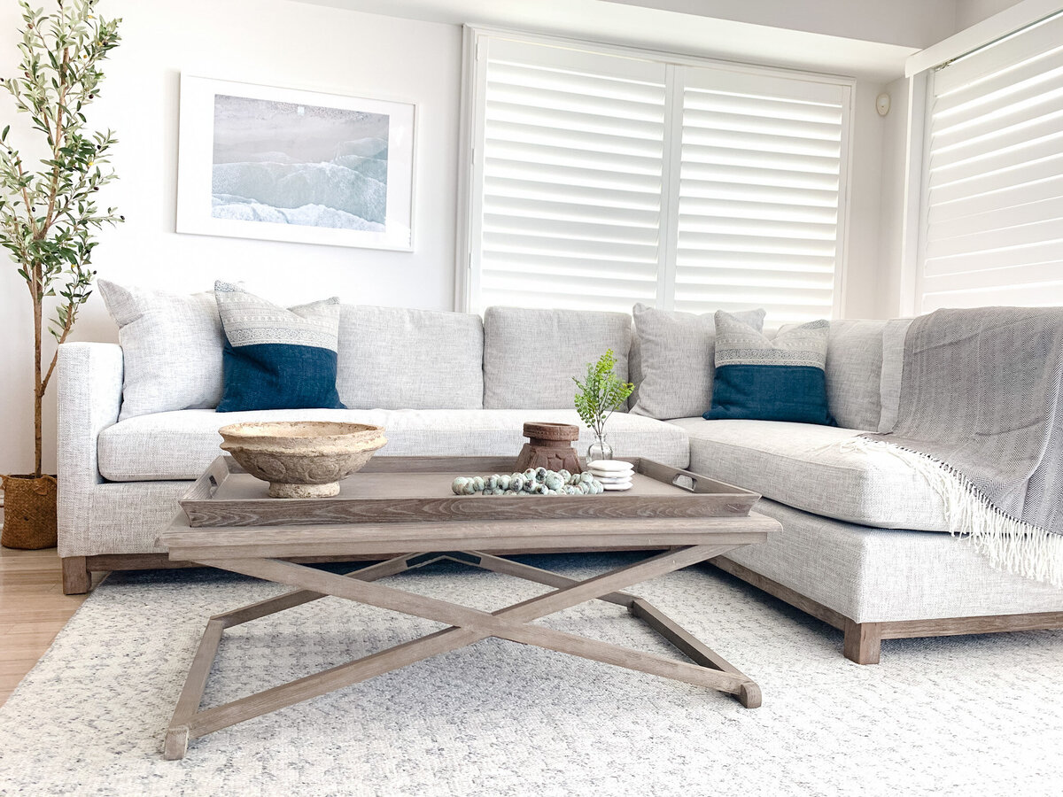 On Delancey Place Beach Bungalow Living Room Sectional