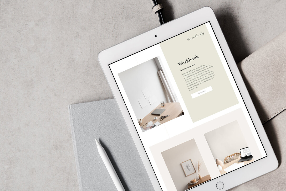 The Roar Showit Web Design Modern Website Template Paige Home Header 10
