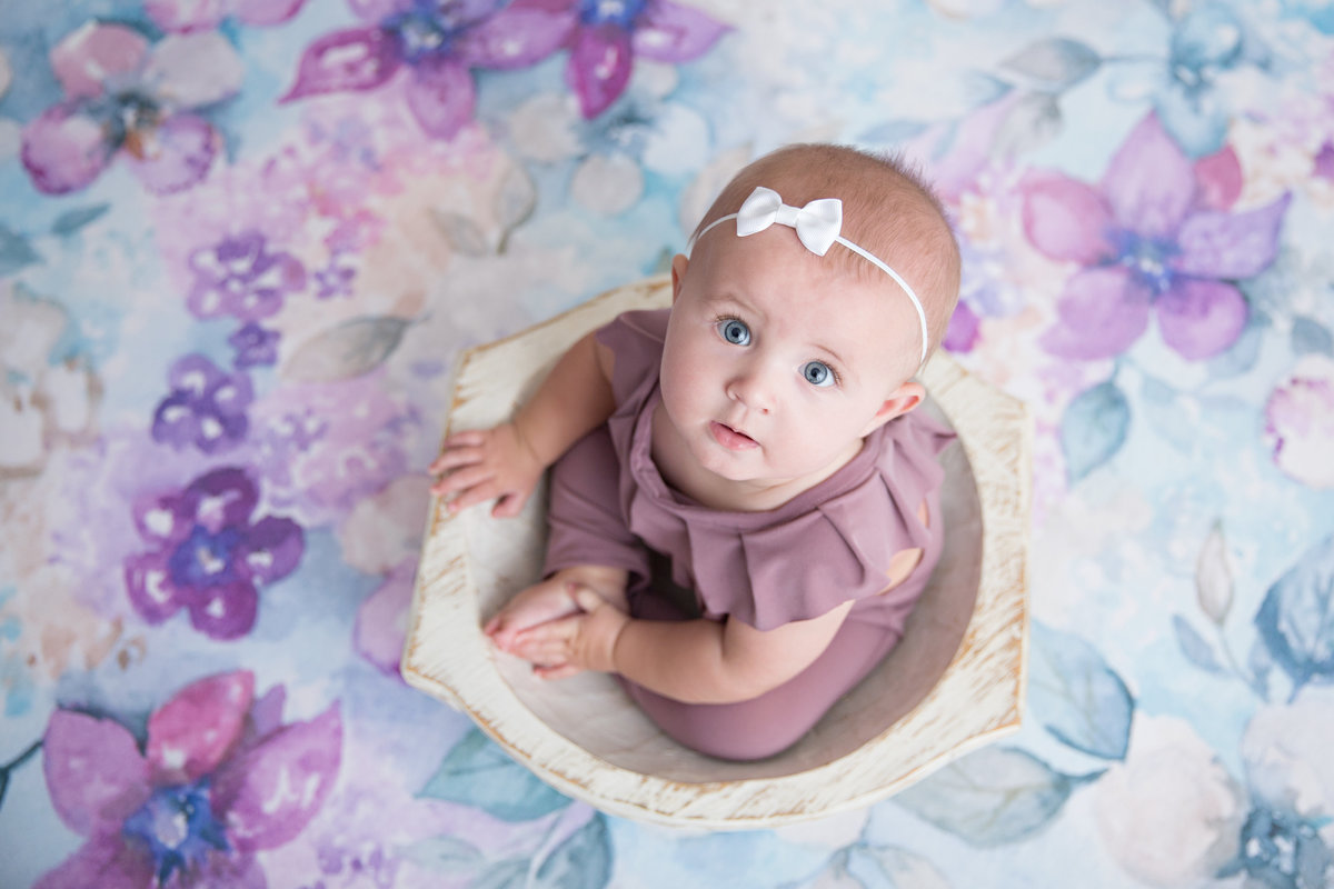baby girl purple floral