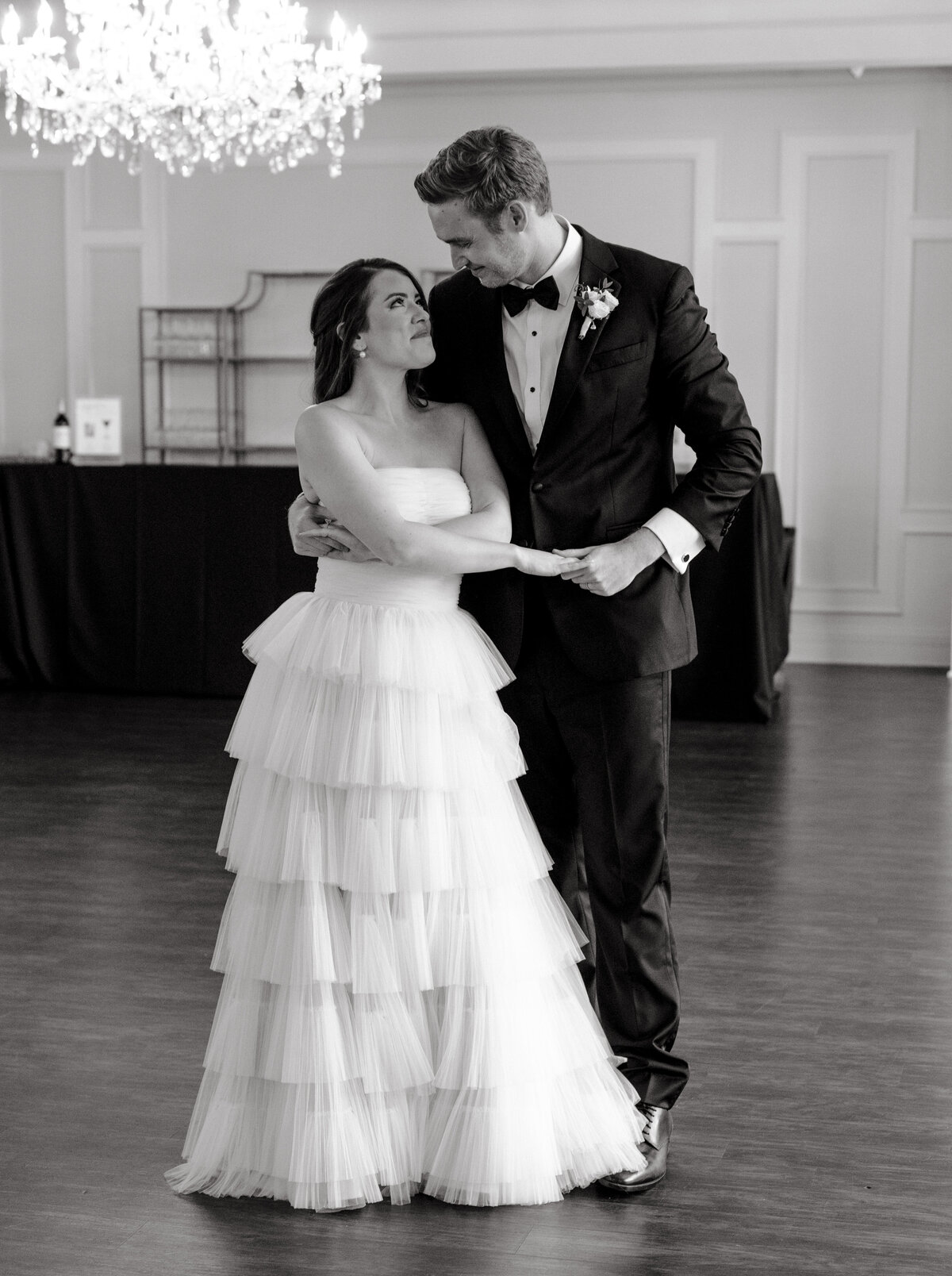 Bride and Groom dancing