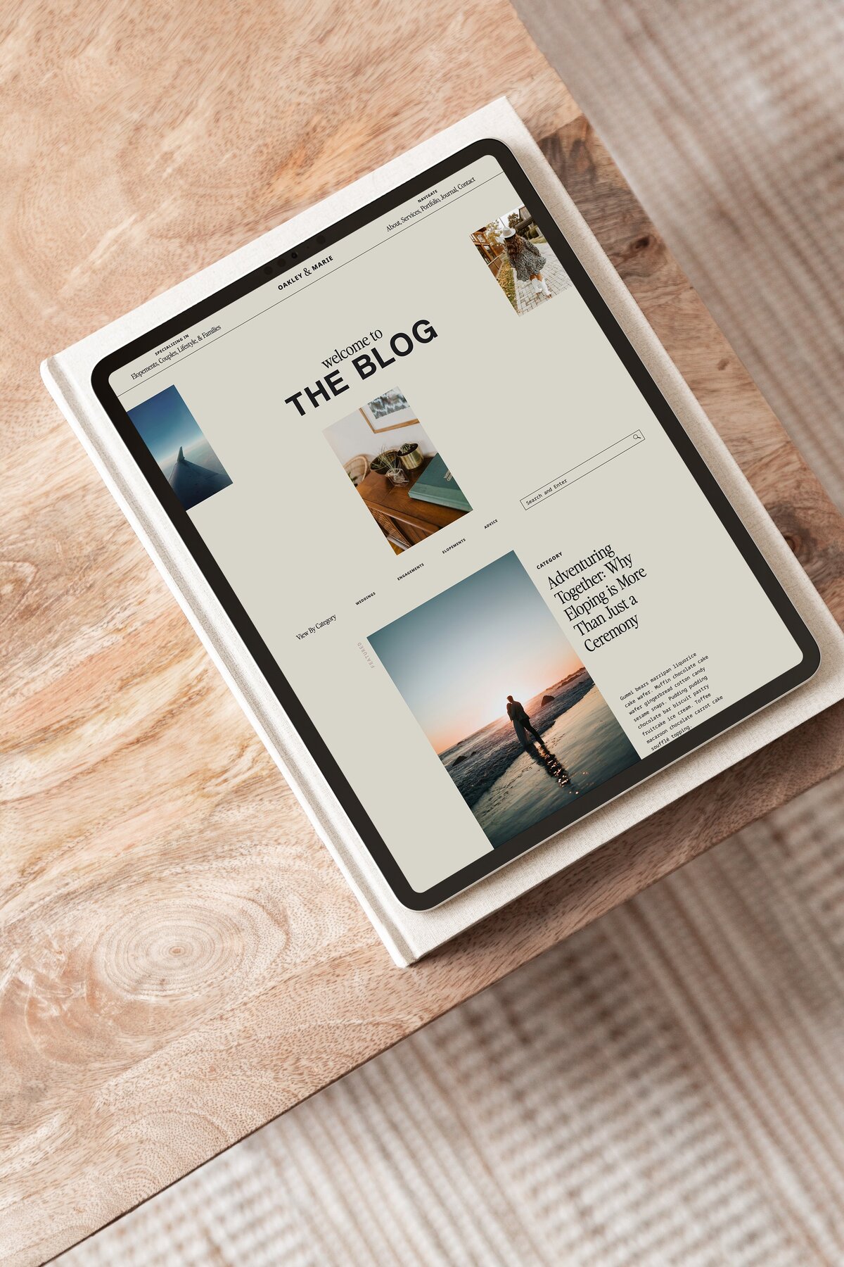 Oakley Boho Modern Artistic Showit Website Template for Photographers4