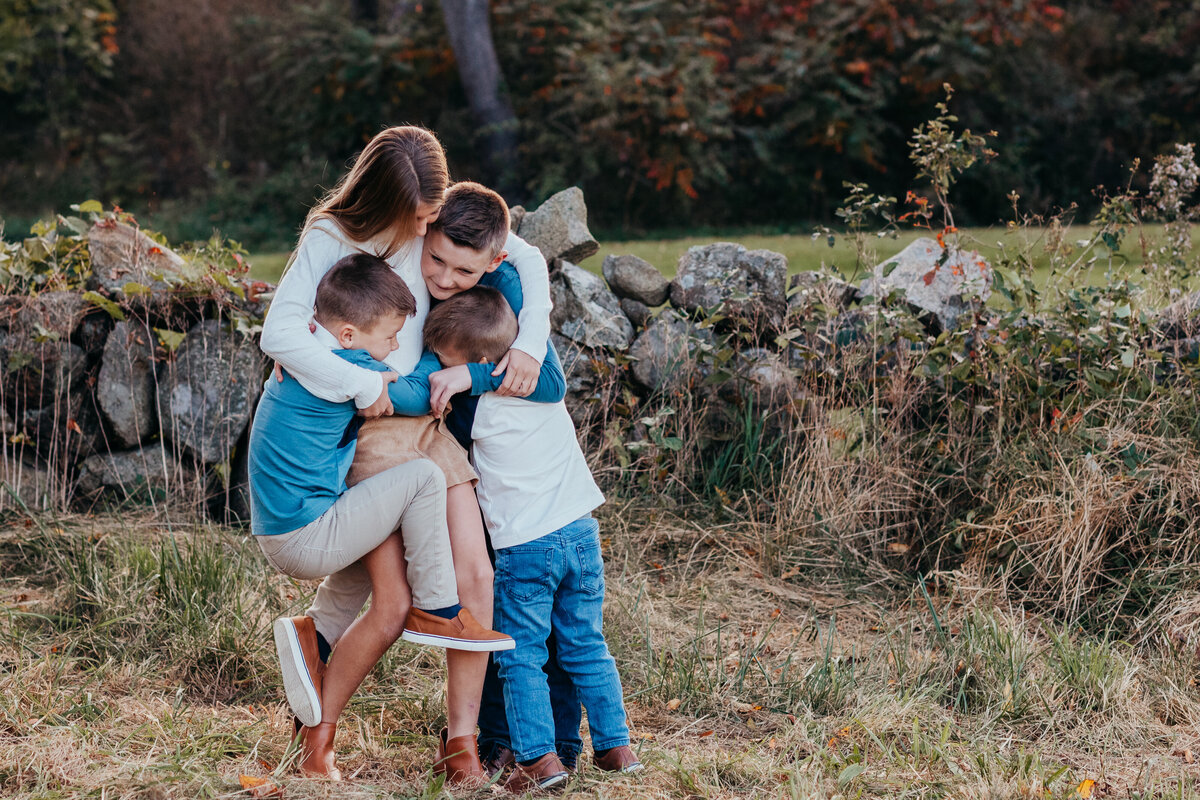 natural light lifestyle family portrait