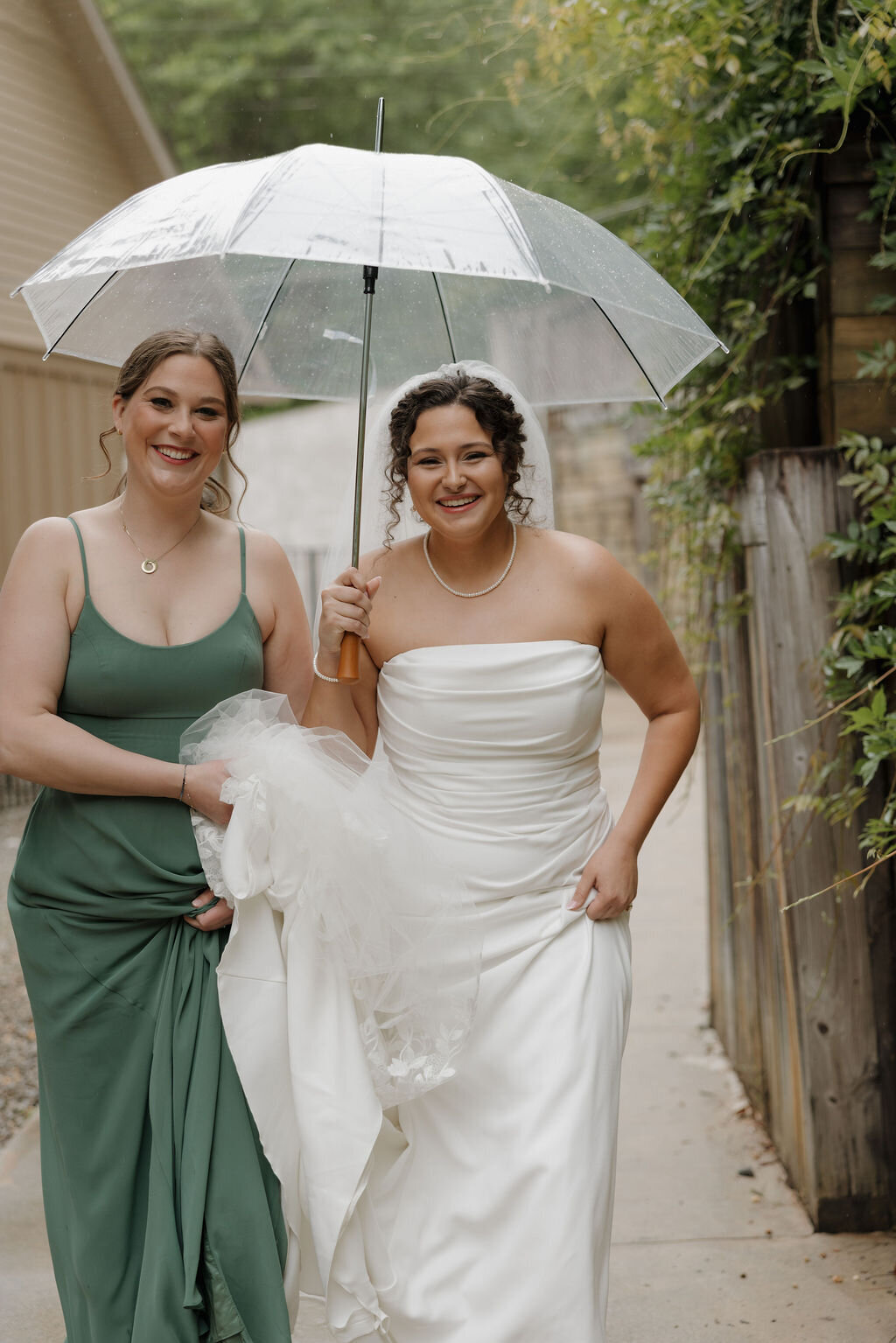 Southern bride with sleek bun and classic makeup captured in Augusta, Georgia
