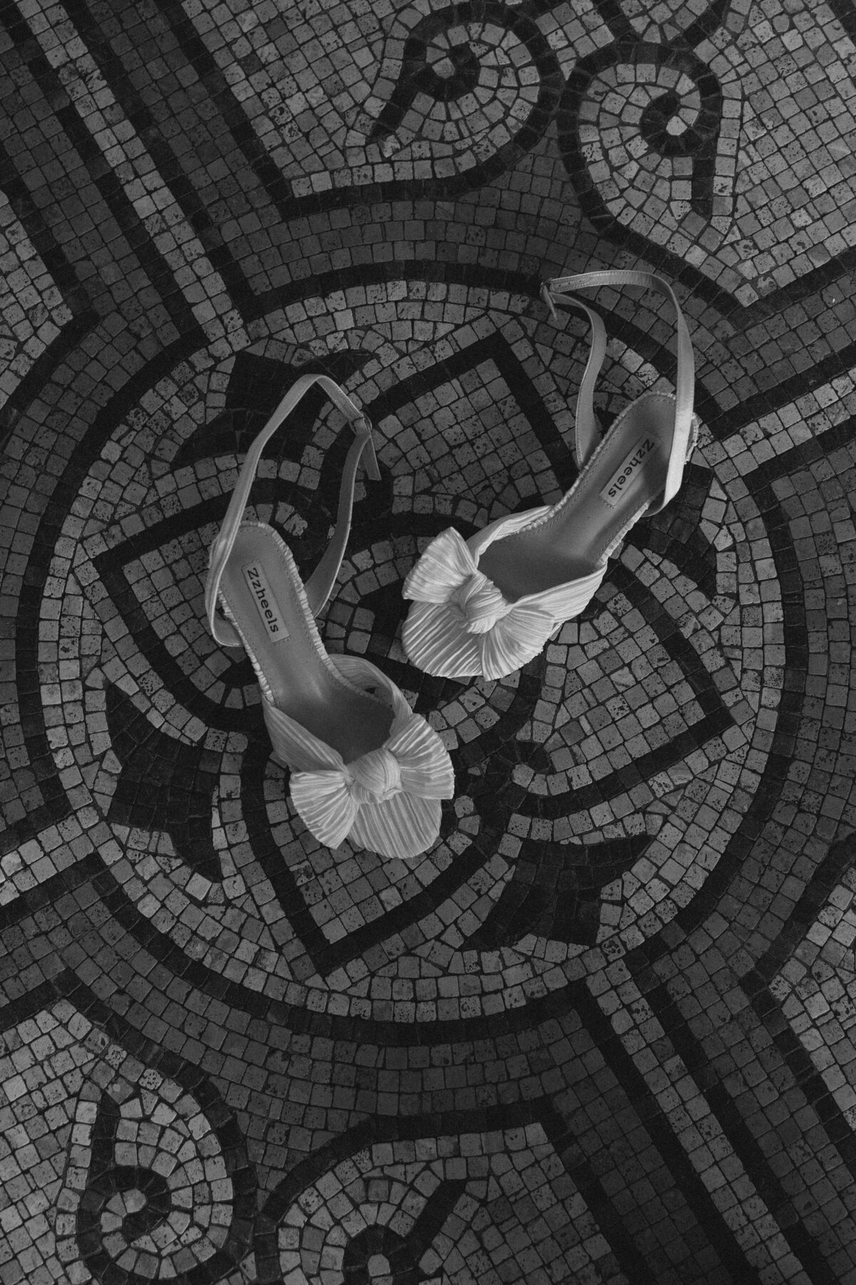 Bridal Shoe Details at La Casa Toscana
