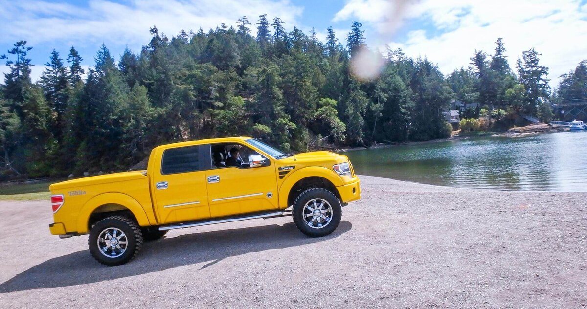 Part 2 - Eric_s Yellow Tonka on the Drive to the Ferry to Pender Island