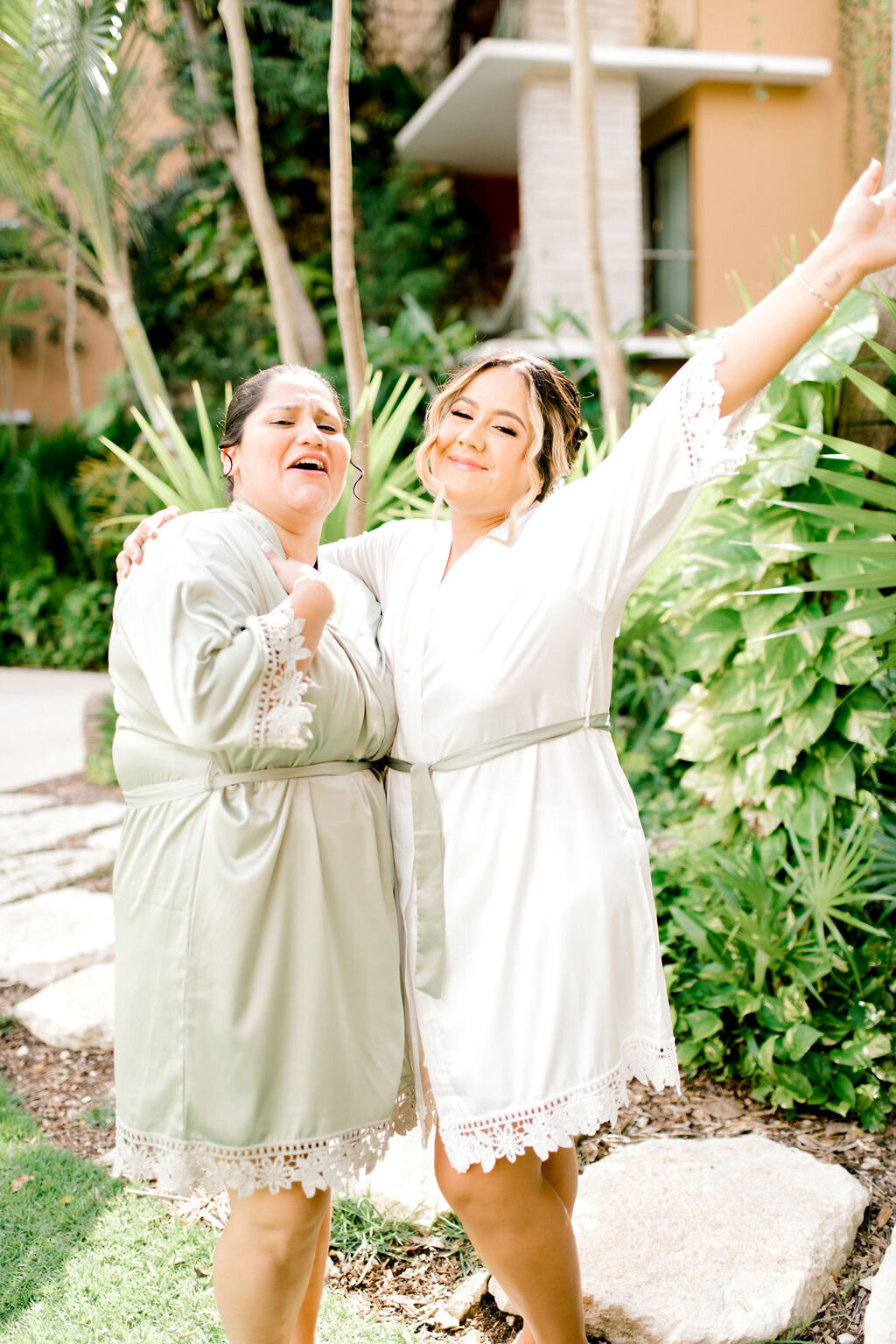 getting ready at destination wedding