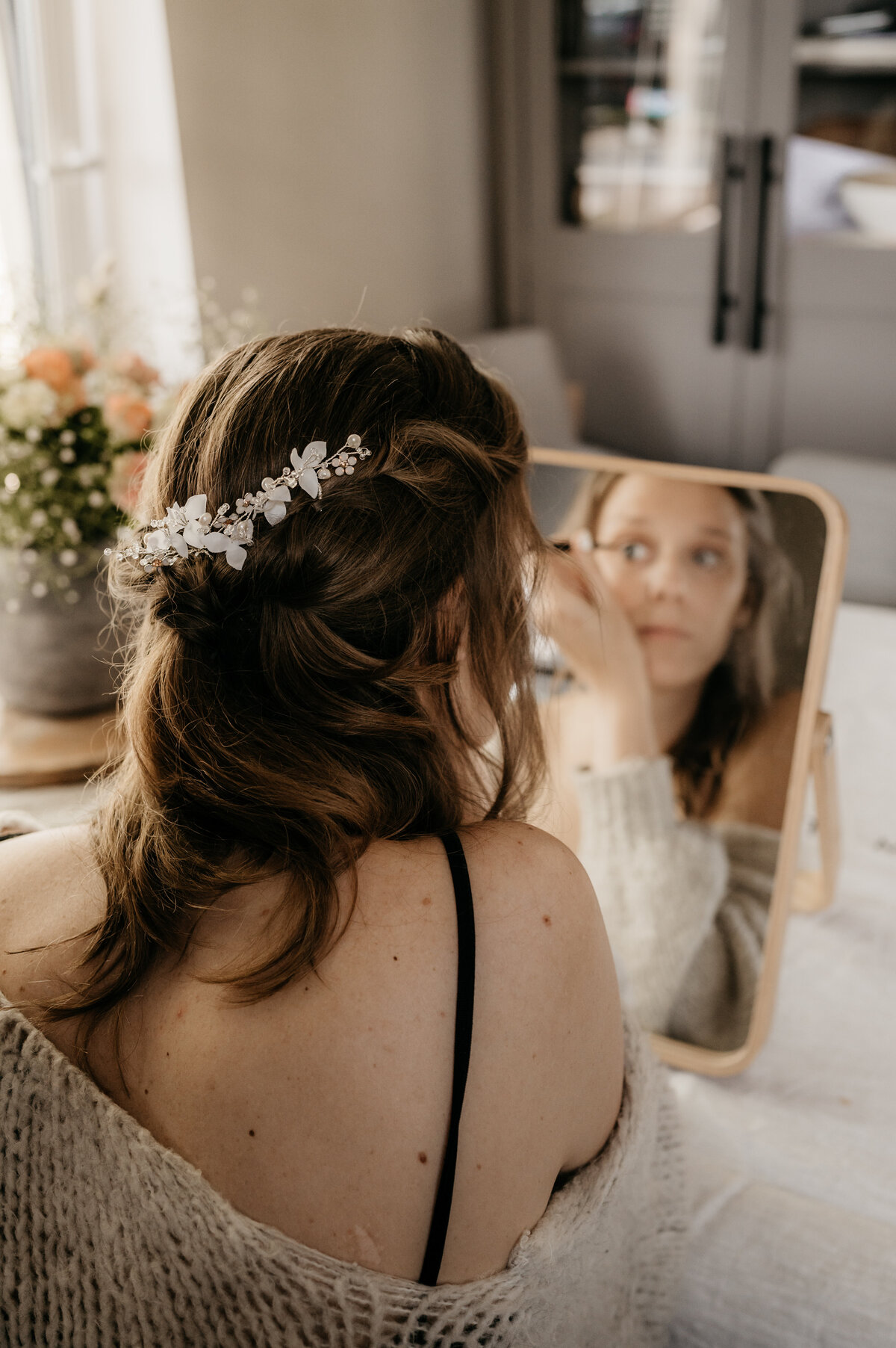 Pure Liefde Fotografie - Herbert-Niels & LoÏs - Getting ready LoÏs-16