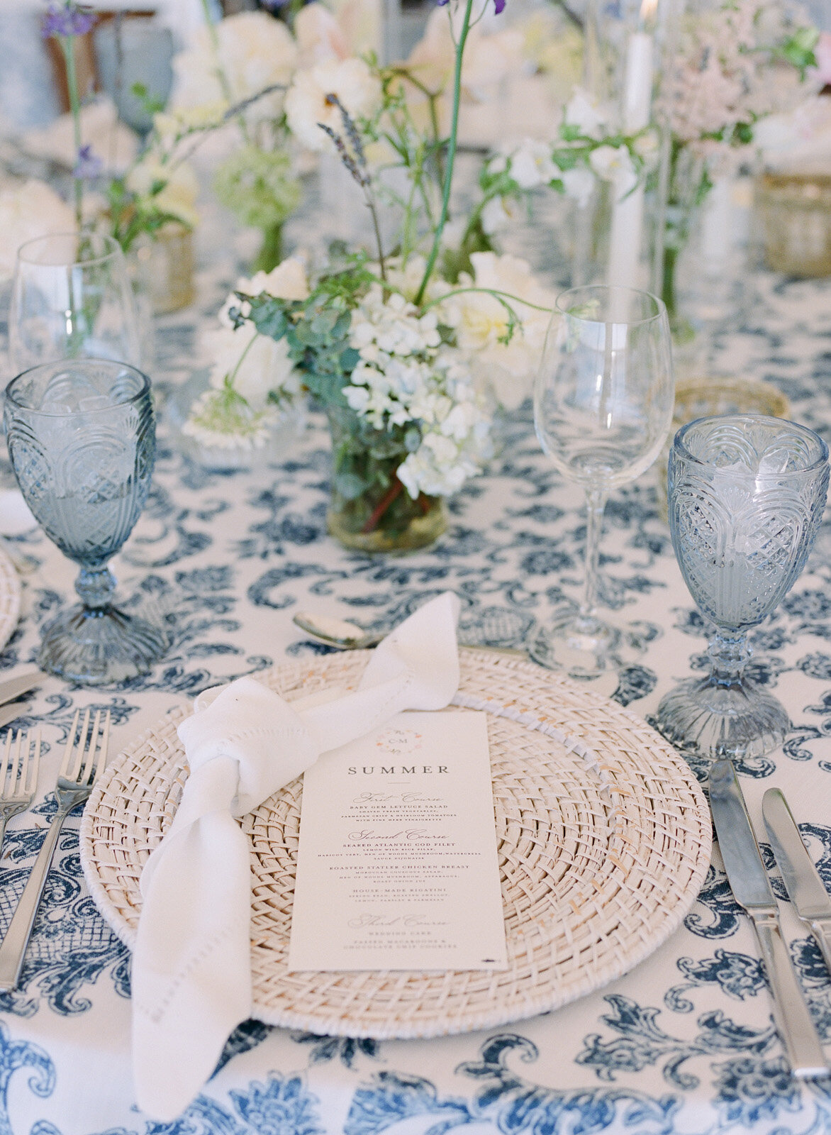 Kate-Murtaugh-Events-New-England-blue-and-white-wedding-table-setting