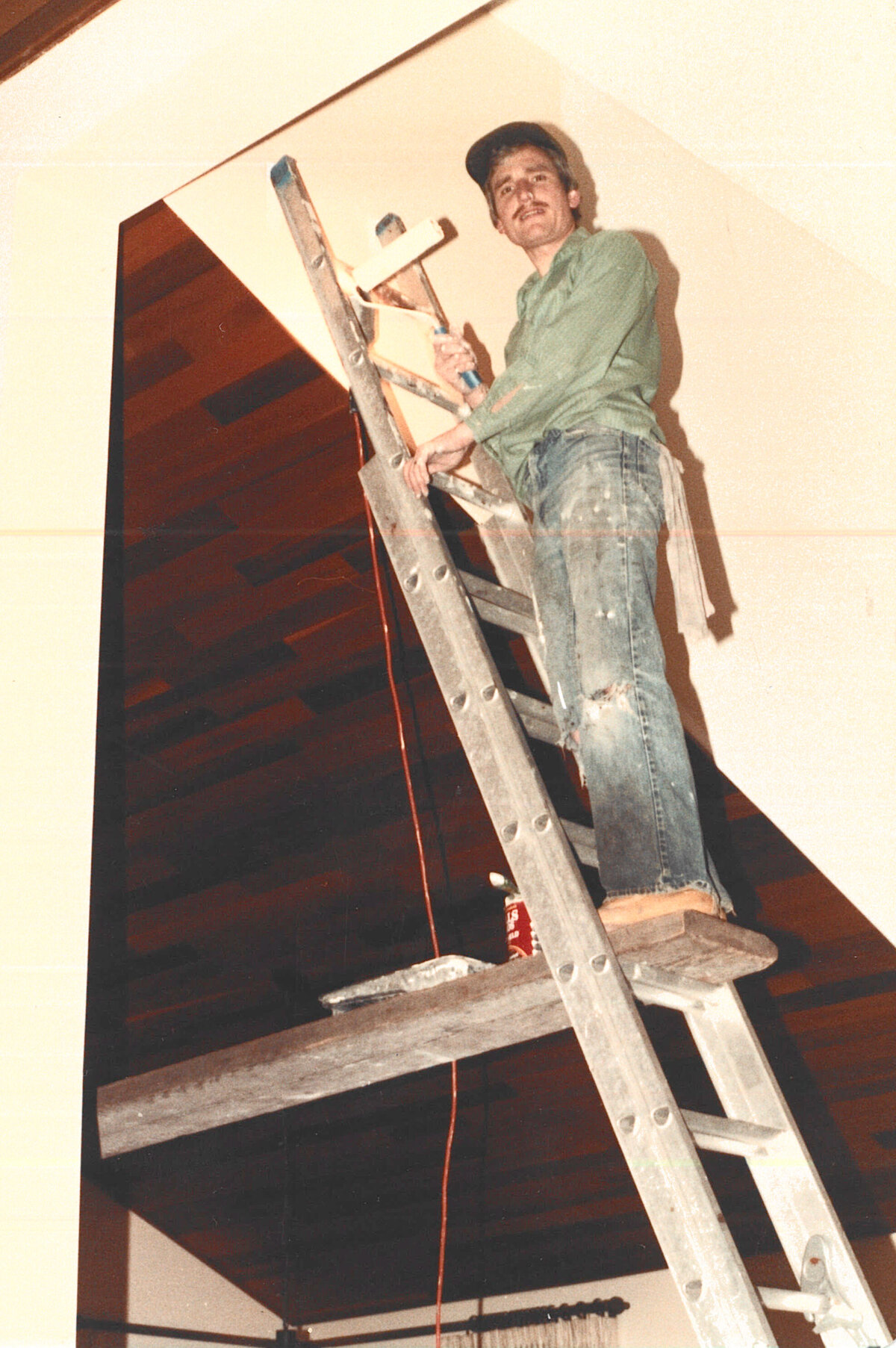 Brent Ray Fraser Dad Doing Renovations - February 1983