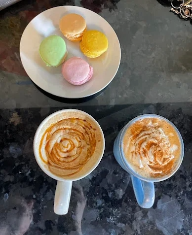 french press caramel machiatto